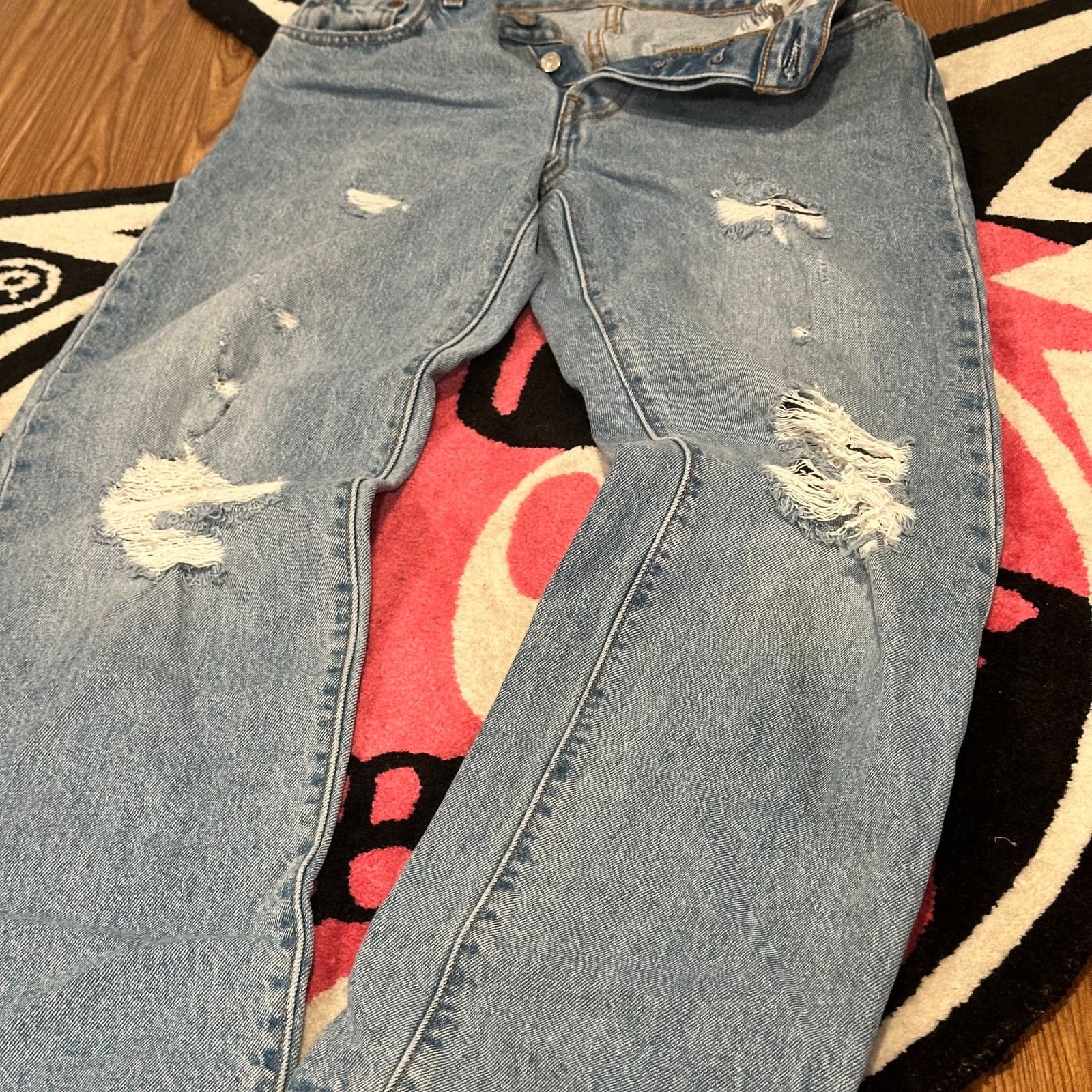 Levi's Levi’s® 94 Baggy Distressed Jeans – Size 29 – As Pictured Size 29" - 5 Thumbnail