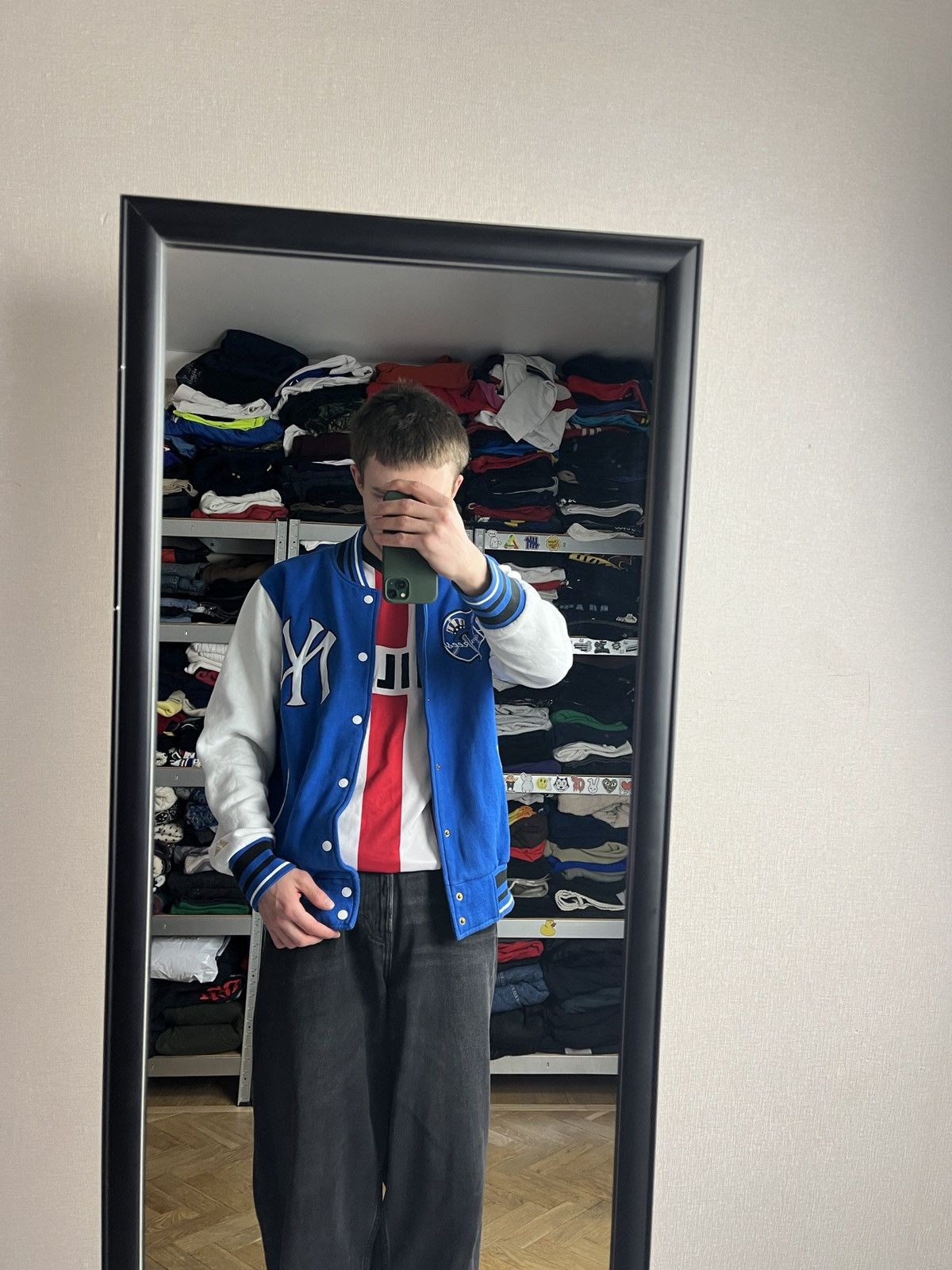 MLB × Majestic × New York Yankees Majestic New York Yankes Bomber Jacket Varsity MLB Rare Hype Size US L / EU 52-54 / 3 - 2 Thumbnail