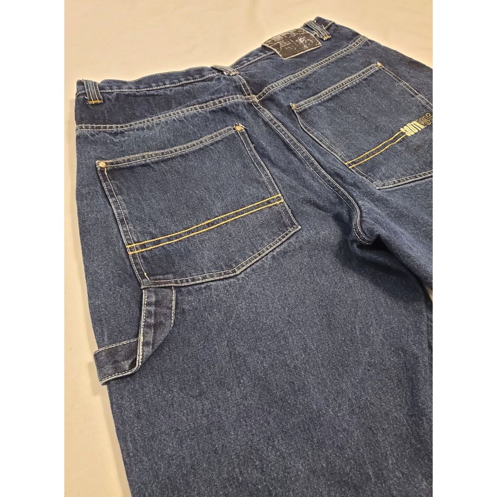 Southpole VINTAGE Southpole Jean Shorts Men's 38 Dark Blue Hip Hop Jorts Baggy Dad 90s Y2K Size US 38 / EU 54 - 4 Thumbnail