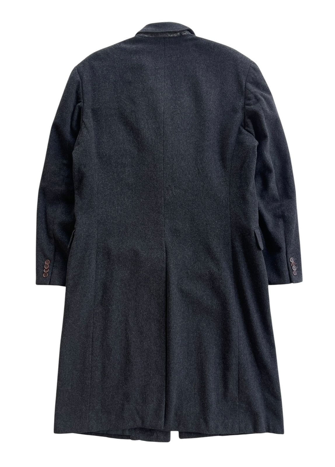 Etro Etro Milano Cashmere Chester Coat (Dark Grey) Size US M / EU 48-50 / 2 - 2 Thumbnail