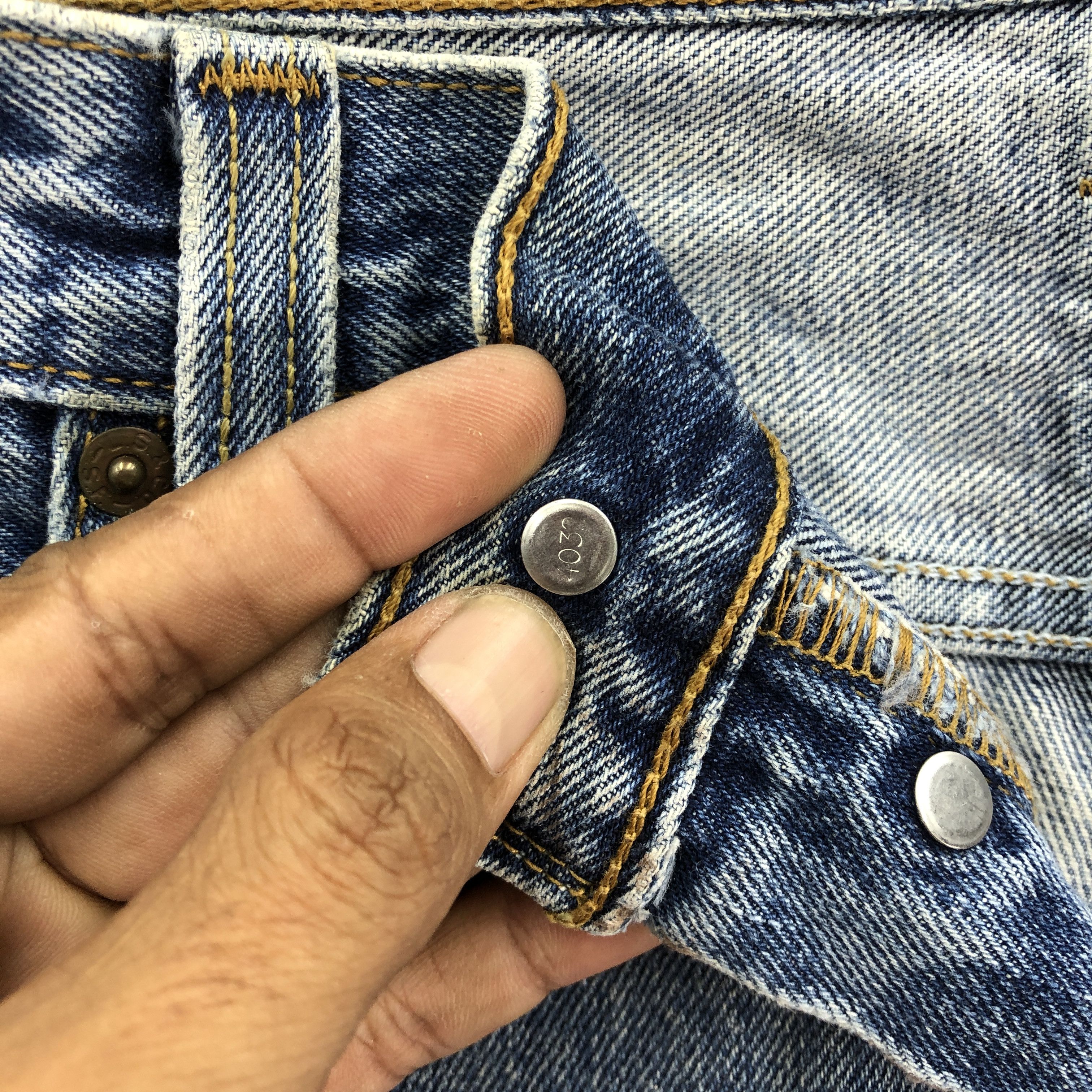 Levi's Vintage Y2K Levis 501 Jeans Levi's Faded Stone Wash Denim Size US 36 / EU 52 - 6 Thumbnail