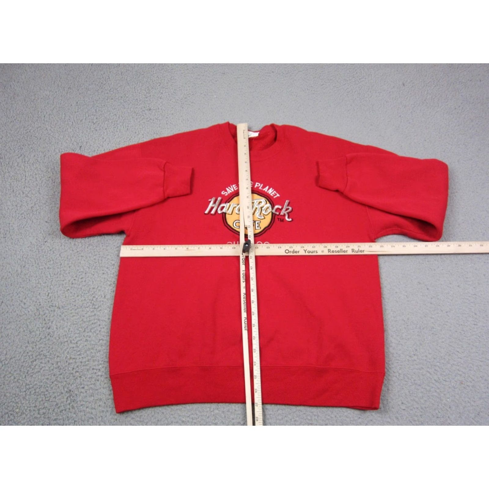 Hard Rock Cafe VINTAGE Hard Rock Cafe Sweatshirt Mens XL Red Chicago Made in USA Size US XL / EU 56 / 4 - 5 Thumbnail