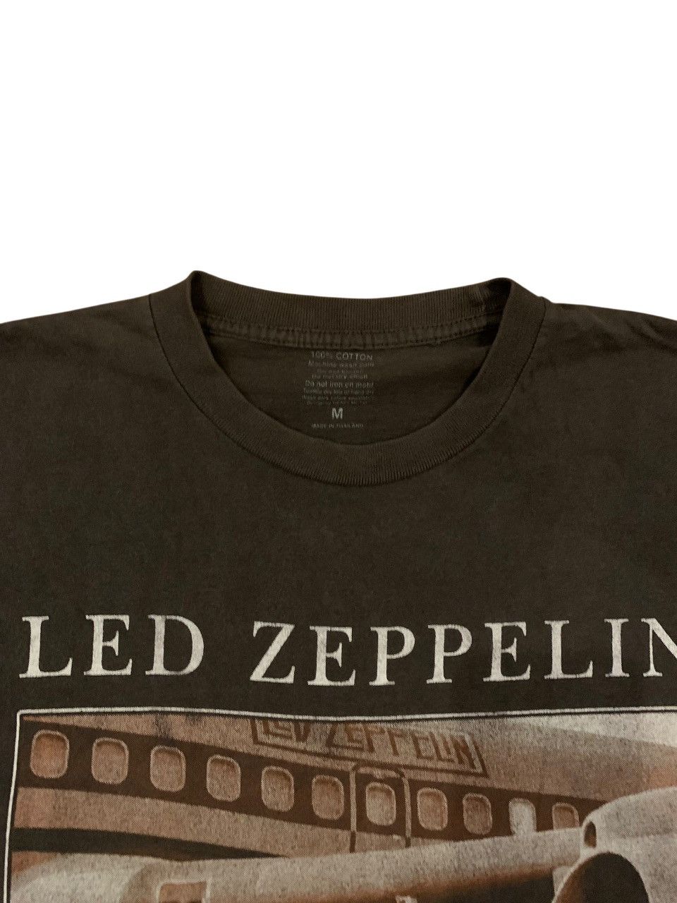 Vintage Led Zeppelin Plane Photo Tee Size US L / EU 52-54 / 3 - 3 Thumbnail
