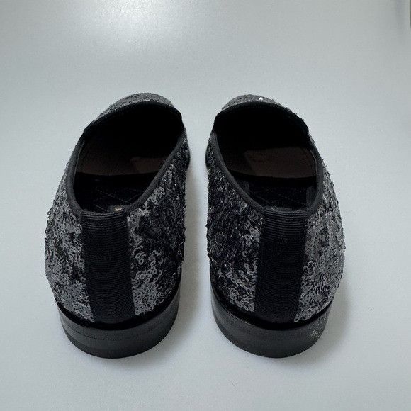 Dolce & Gabbana Dolce & Gabbana Sequin Slippers Loafers Black Men’s Size 8 Size US 8 / EU 41 - 6 Thumbnail