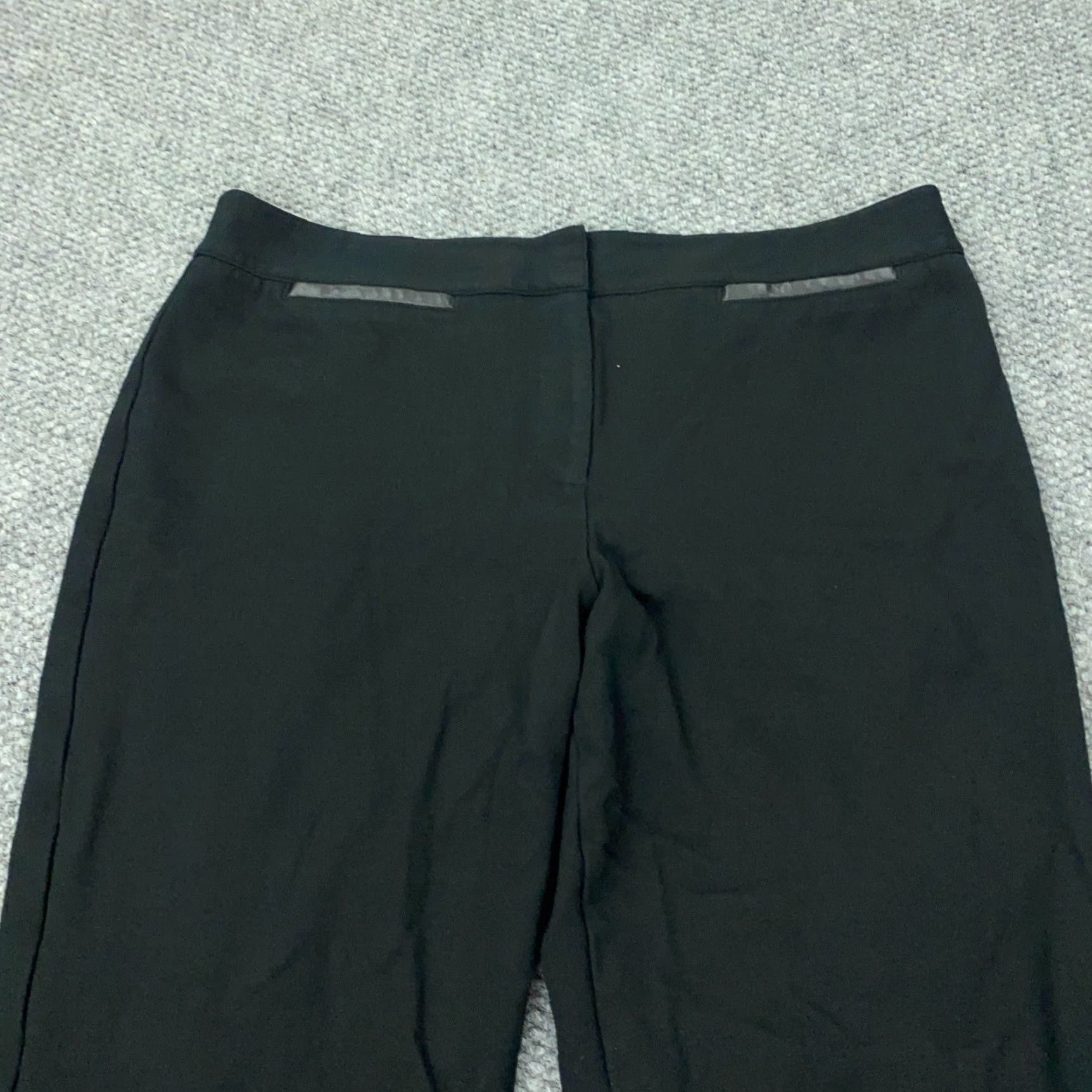 Talbots Talbots Dress Pants Womens Size 14 Black Mid-Rise Stretch Straight Leg Size 34" / US 12 / IT 48 - 2 Thumbnail