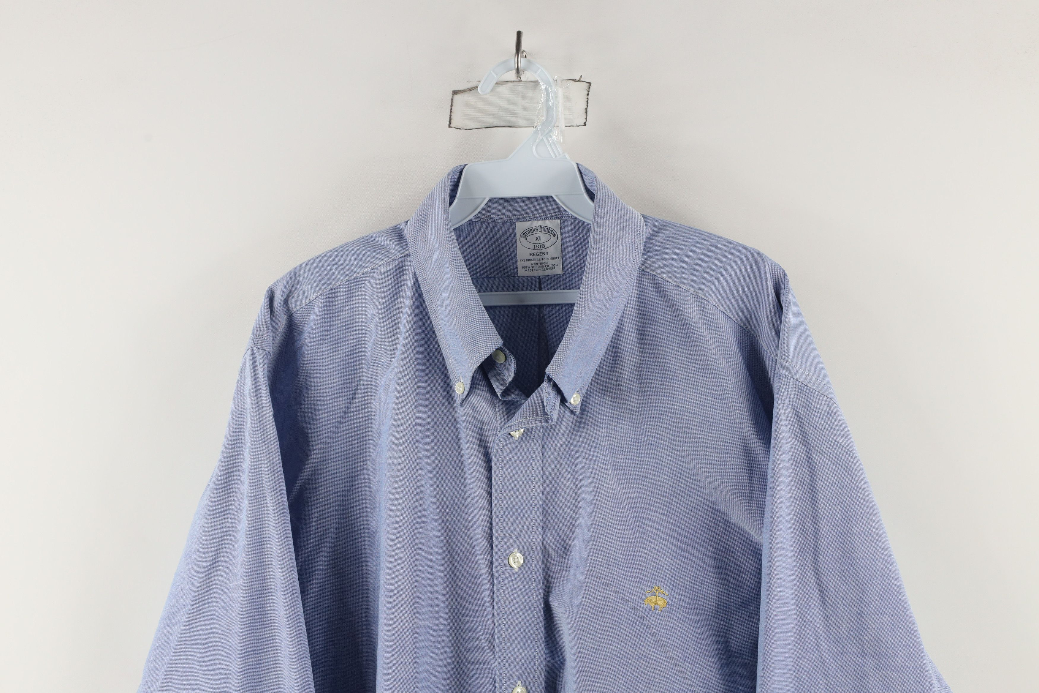 Brooks Brothers × Vintage Vintage 90s Brooks Brothers Cotton Button Down Shirt Size US XL / EU 56 / 4 - 2 Thumbnail