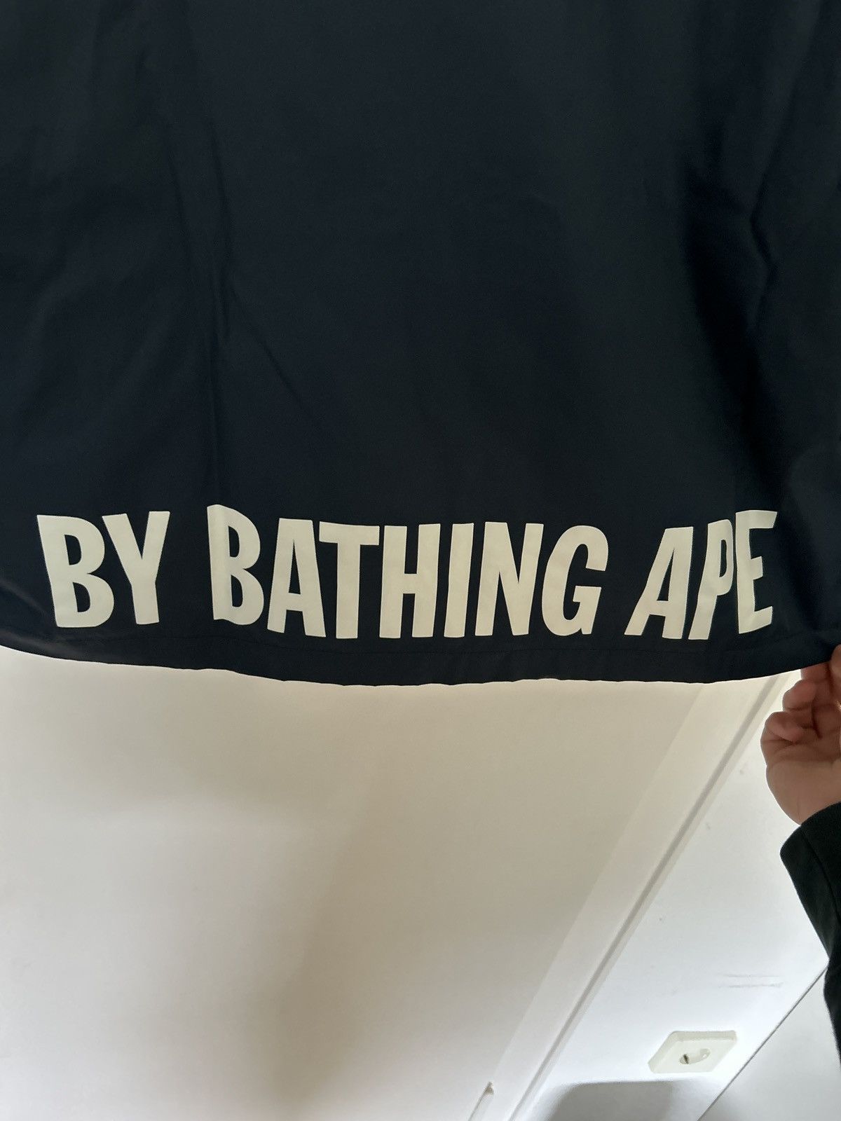 Bape A Bathing Ape Bape Navy Coach Jacket Size US L / EU 52-54 / 3 - 3 Thumbnail
