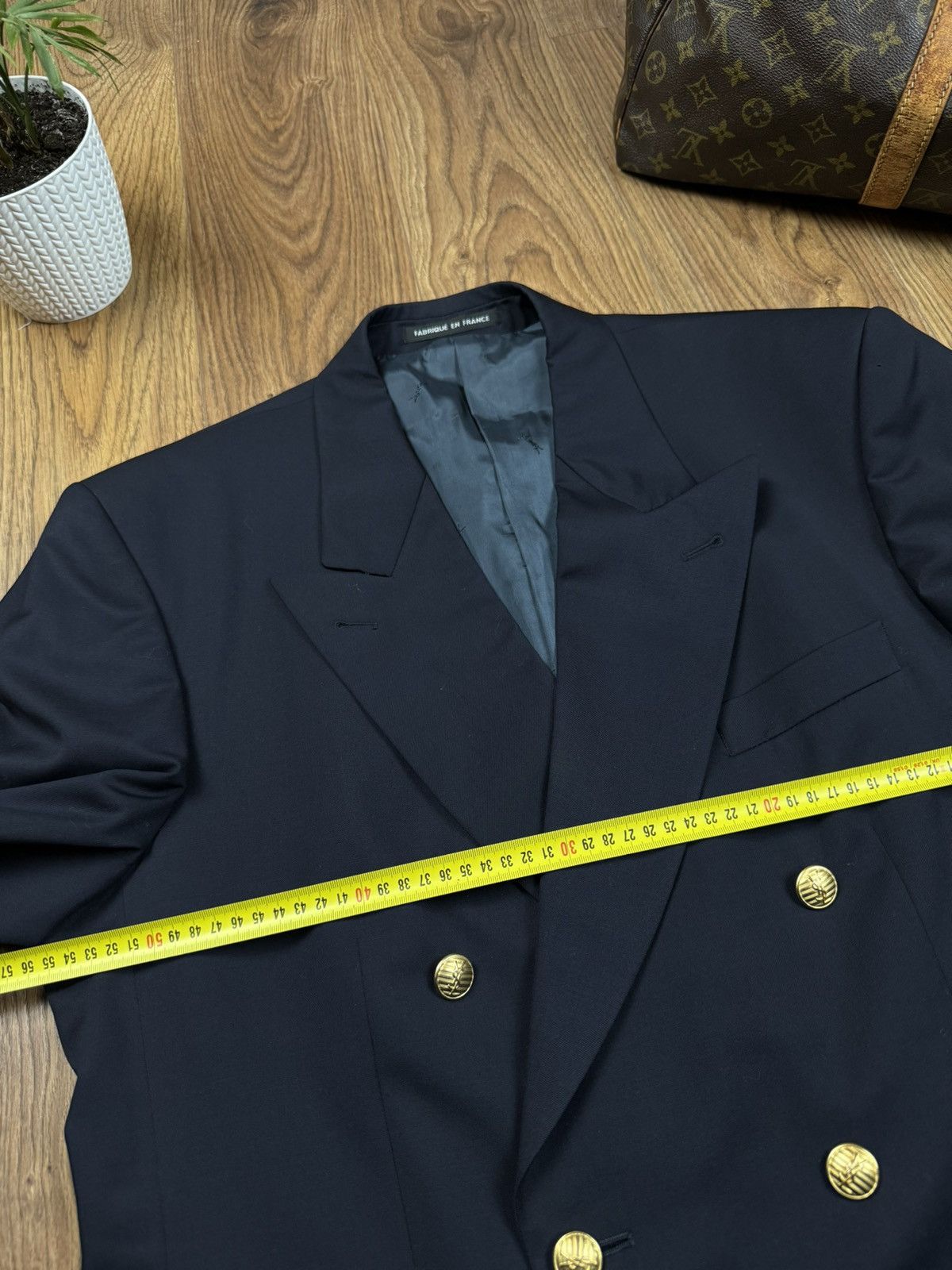 Yves Saint Laurent Vintage wool blazer Yves Saint Laurent original luxury item Size 52S - 5 Thumbnail