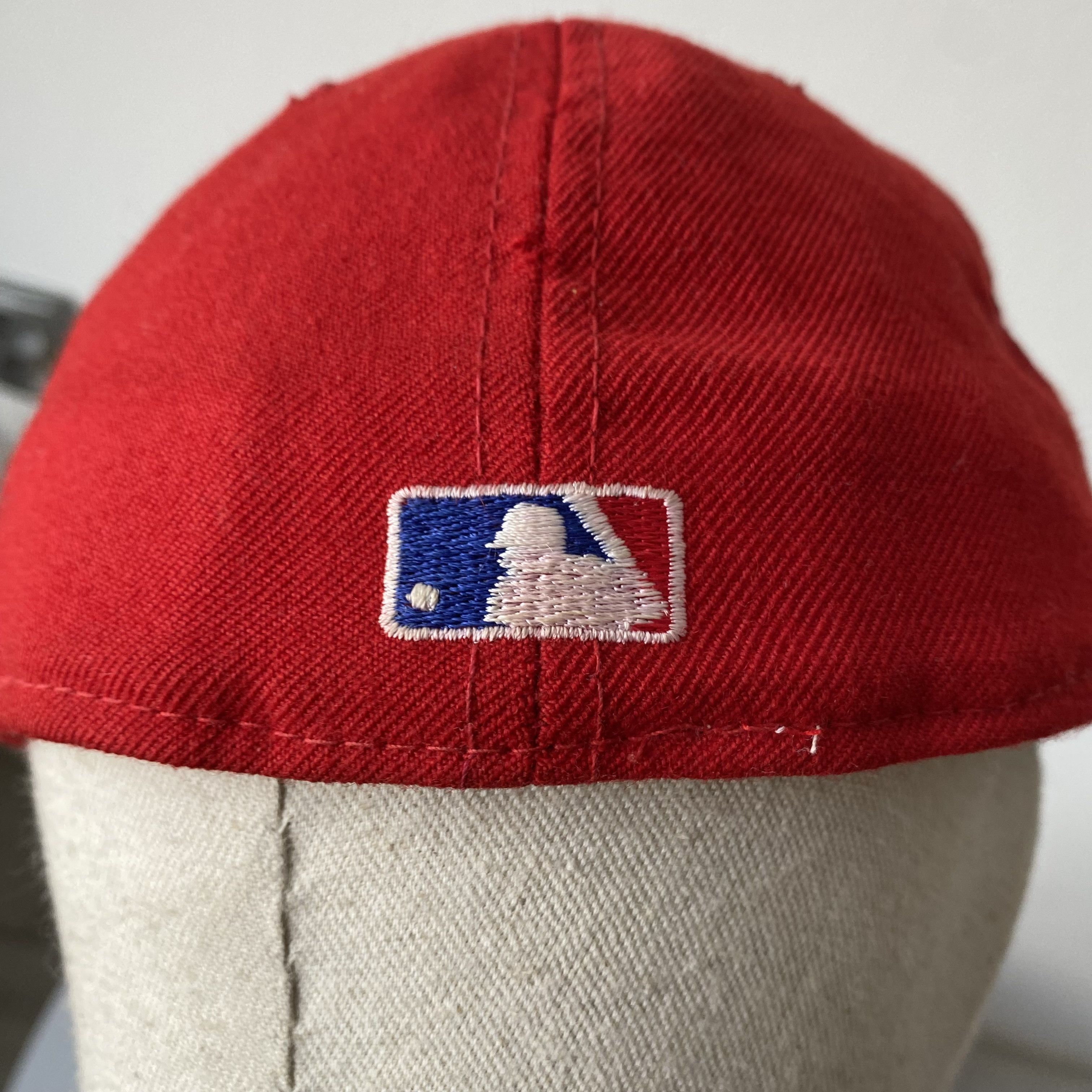 MLB ⚾️Vintage 90s Philadelphia Phillies Baseball Wool Cap Red Size ONE SIZE - 3 Thumbnail