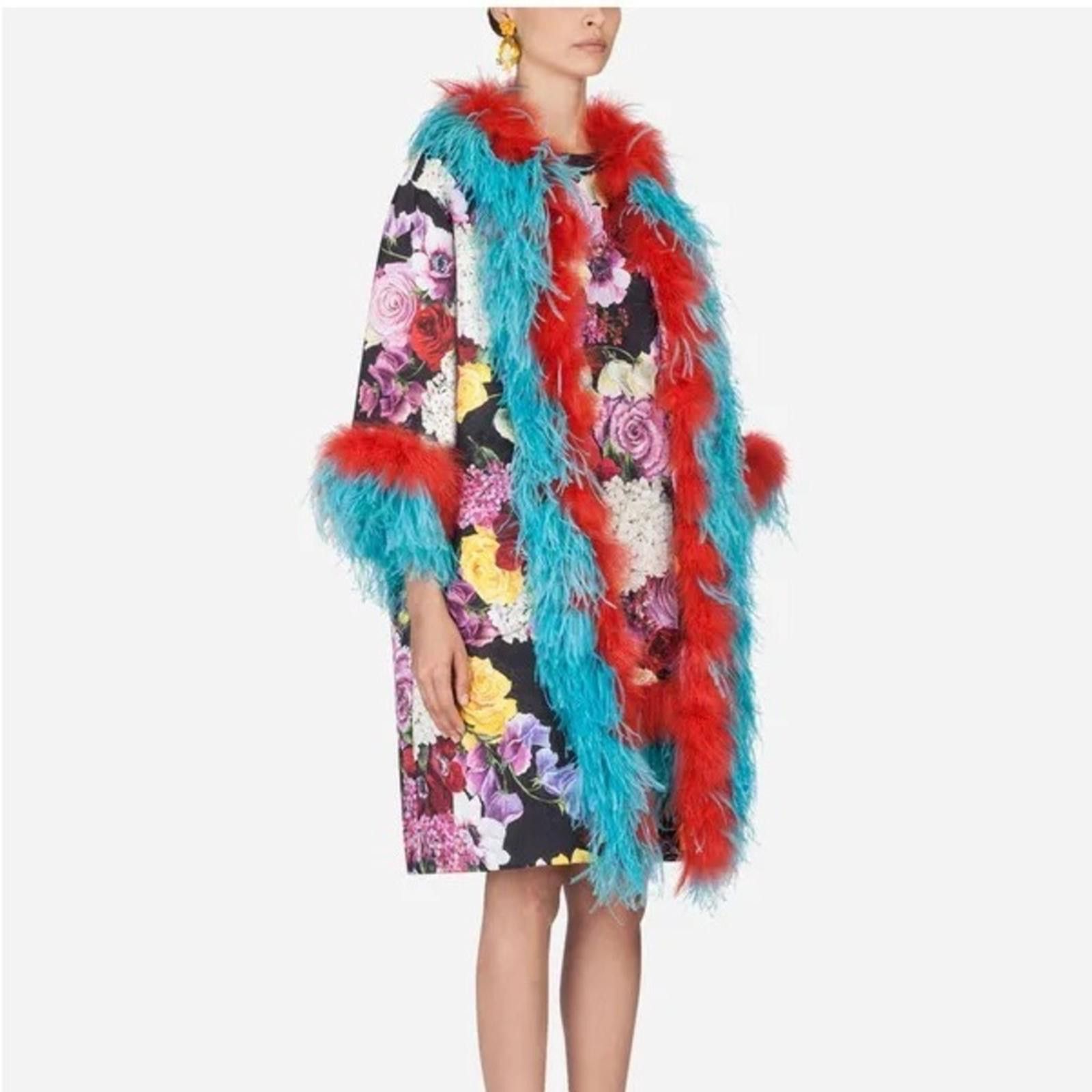 Dolce & Gabbana RARE🩵 Dolce & Gabbana Dress In Printed Brocade​​​ Size XS / US 0-2 / IT 36-38 - 5 Thumbnail