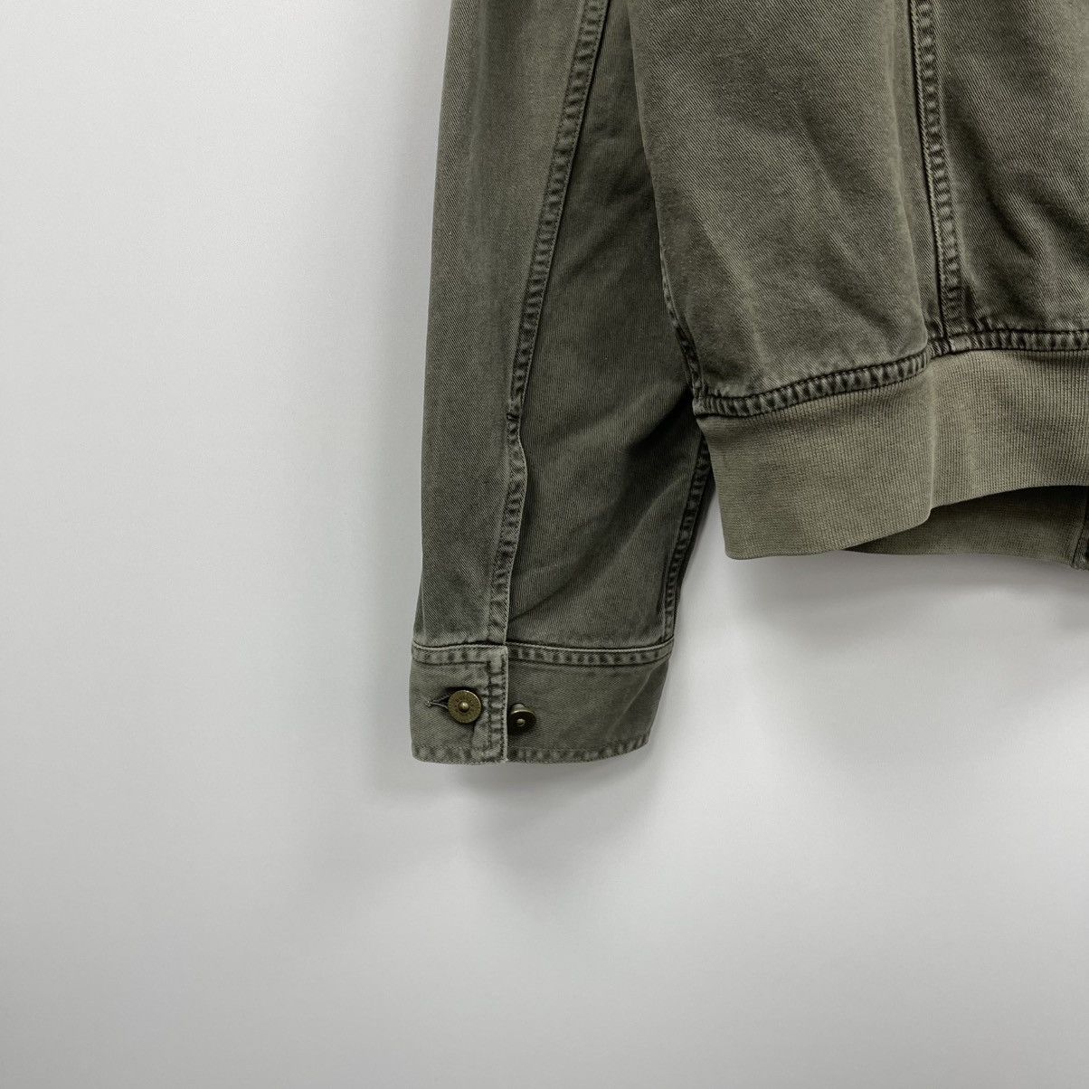 Dolce & Gabbana Dolce & Gabbana Distressed Cotton Faded Vintage Jacket Green Size US M / EU 48-50 / 2 - 8 Thumbnail