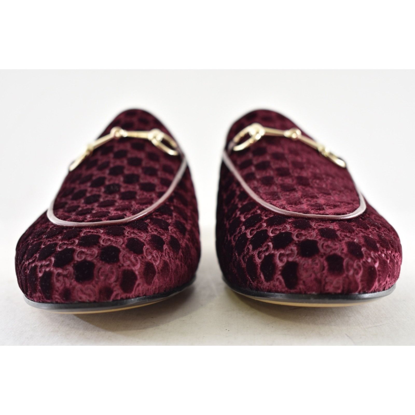 Gucci Gucci Princetown Velvet GG Logo Red Loafer Mule Flat 39.5 Size US 9.5 / IT 39.5 - 11 Thumbnail