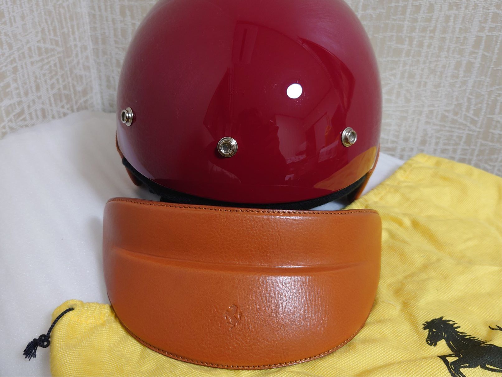 Ferrari Ferrari Schedoni Gruppo Motociclisti Vespa Helmet Vintage Size ONE SIZE - 3 Thumbnail