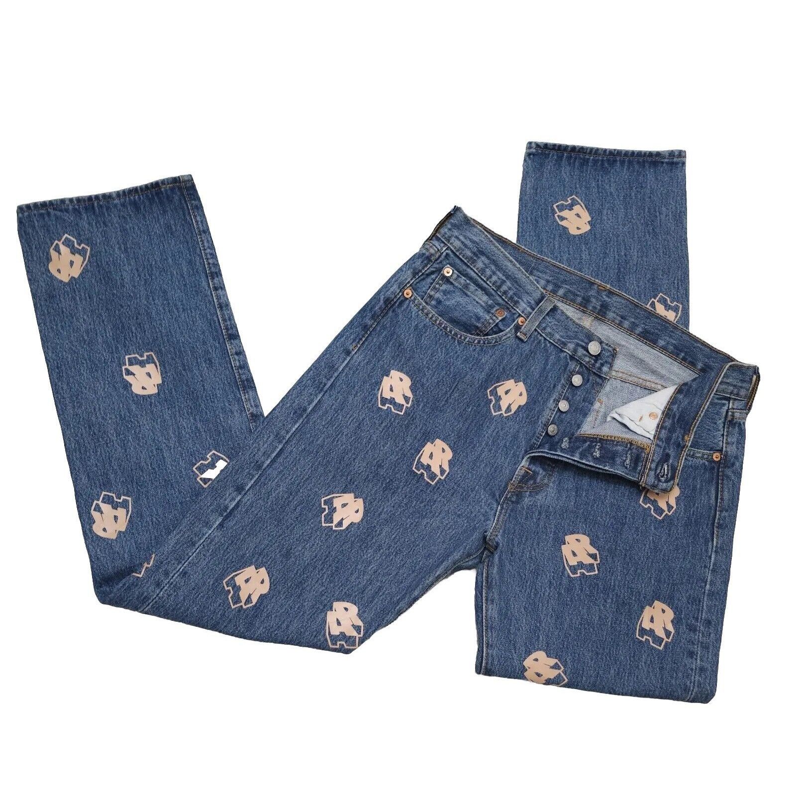 Levi's LEVI'S 501 Straight Leg Embroidered Denim Jeans Size 32×32 Size US 32 / EU 48 - 1 Thumbnail