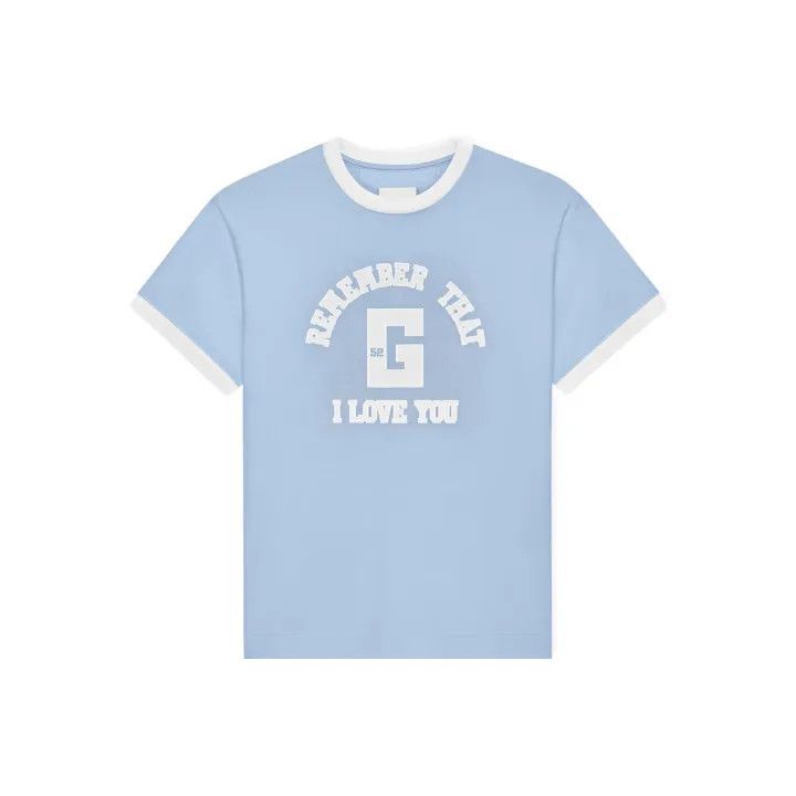 Givenchy Givenchy Blue Graphic Short Sleeve T-Shirt Size M / US 6-8 / IT 42-44 - 1 Thumbnail