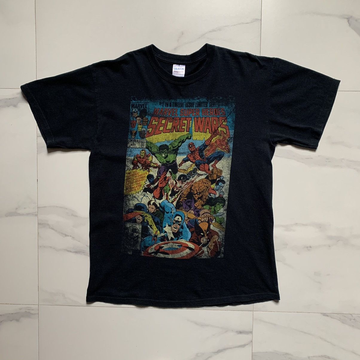Marvel Comics × Vintage Rare! Vintage Y2K Marvel Secret Wars Big Print T-Shirt Size US M / EU 48-50 / 2 - 2 Thumbnail