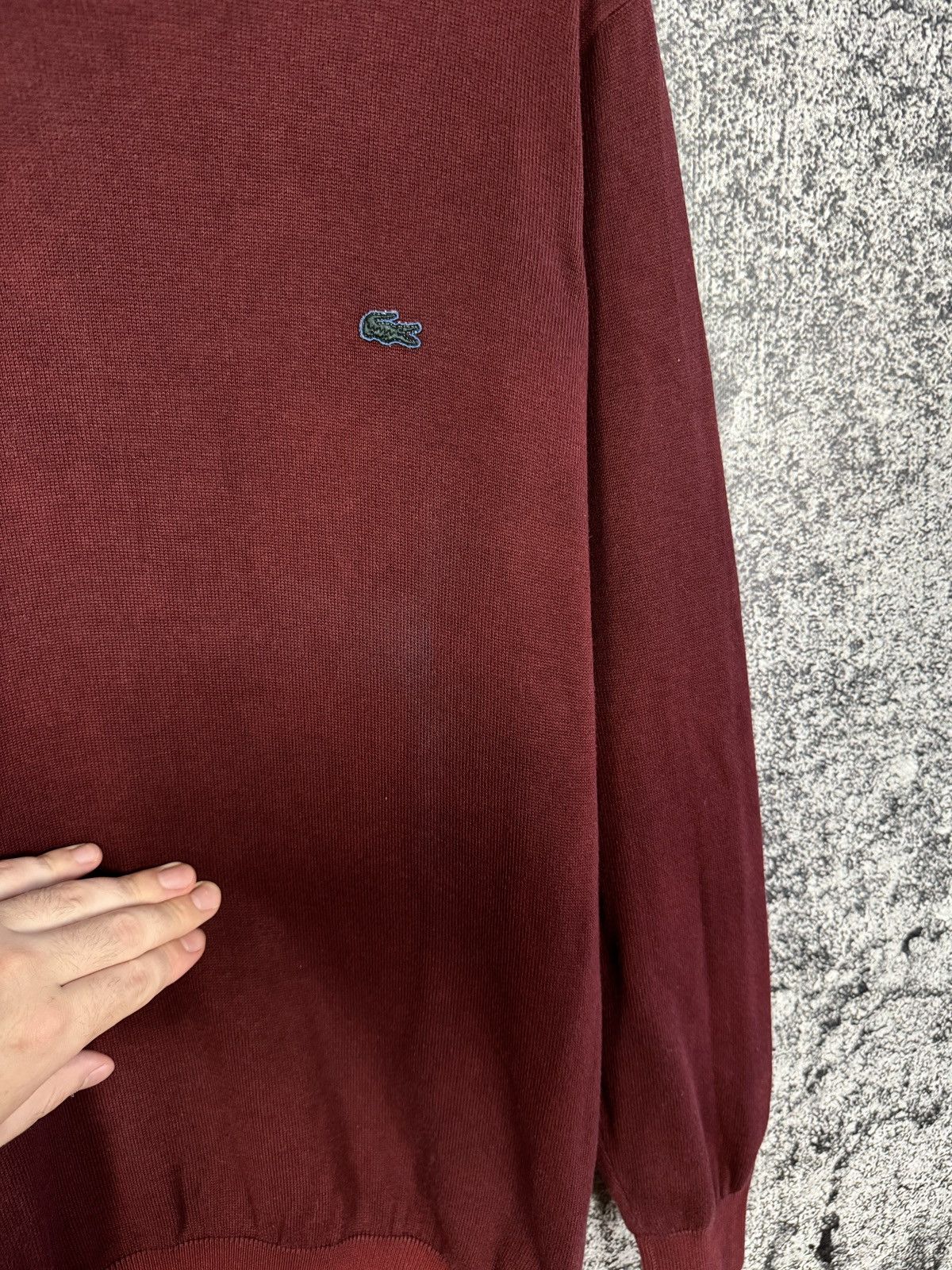 Lacoste Men’s Lacoste Crewneck Sweater Pullover Cotton Size 6 (XL) Size US XL / EU 56 / 4 - 15 Thumbnail