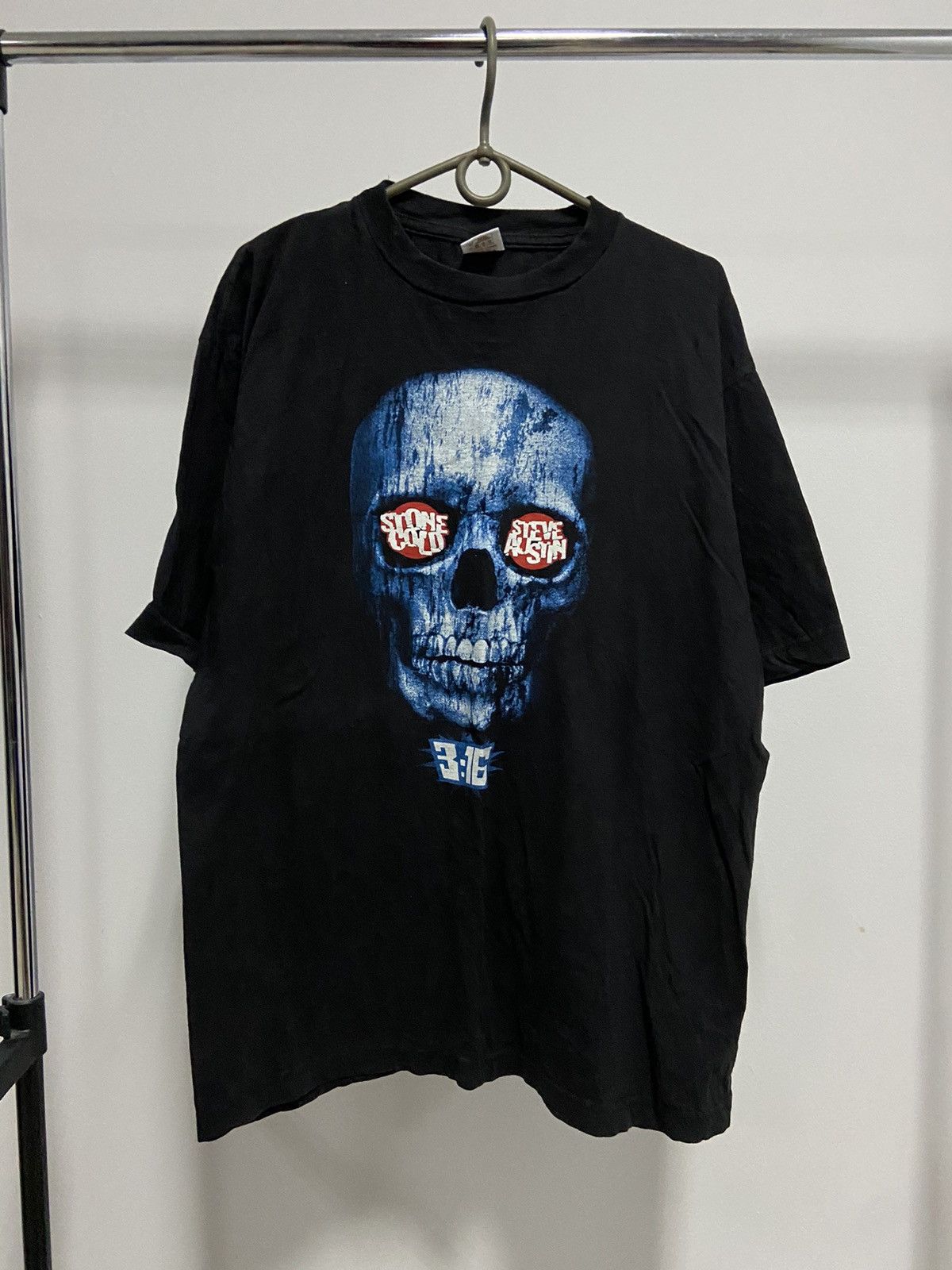WWE WWE stone cold steve austin 3:17 big logo skull 💀 t shirt Size US XL / EU 56 / 4 - 1 Thumbnail