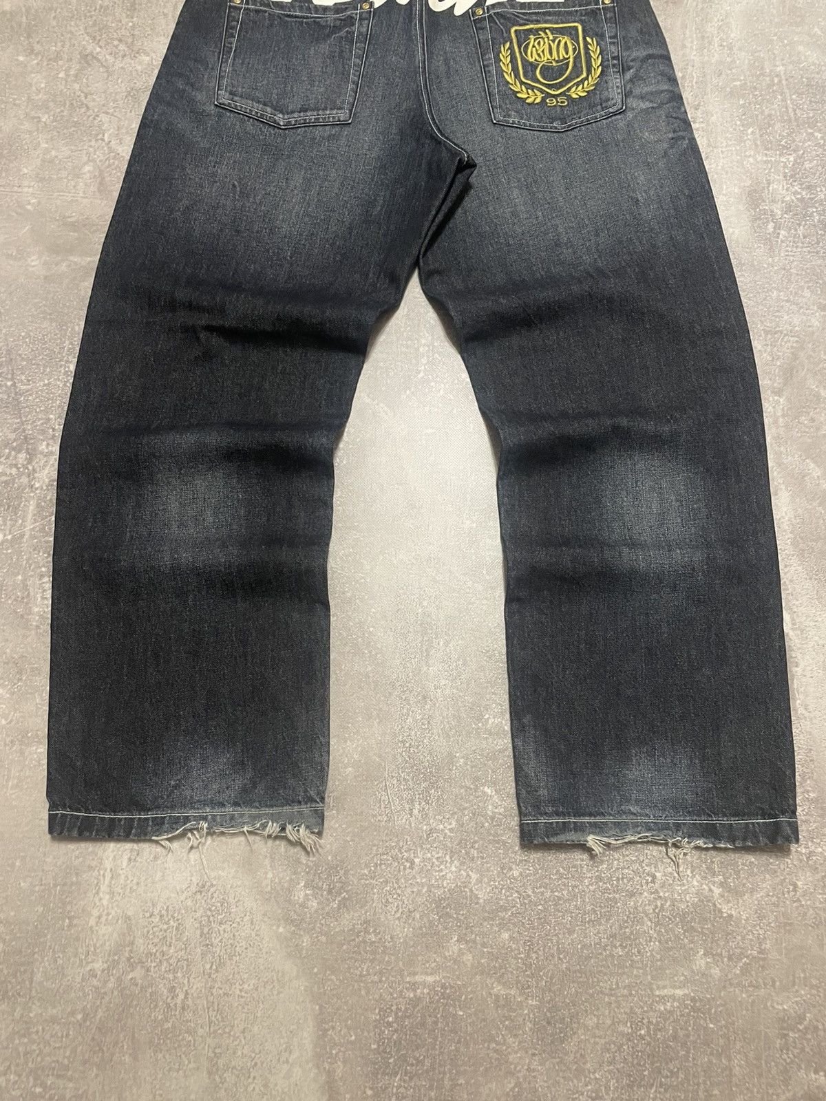 Vintage × Wrung Vintage Wrung Division King Embroidered y2k Buggy Jeans Size US 36 / EU 52 - 3 Thumbnail