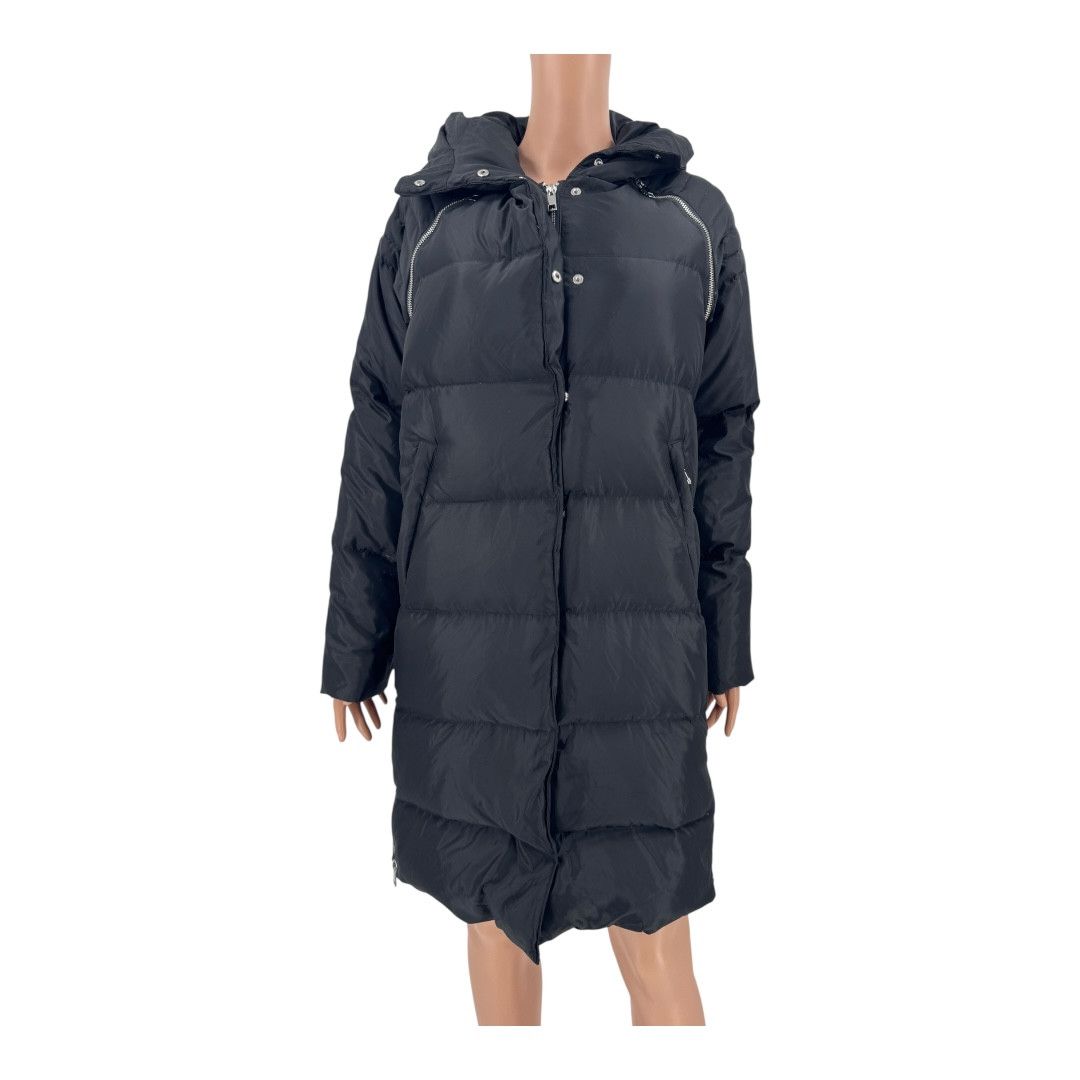 Maje Maje Jacket Down Puffer Long Coat Black FR36 US S Size XS / US 0-2 / IT 36-38 - 4 Thumbnail