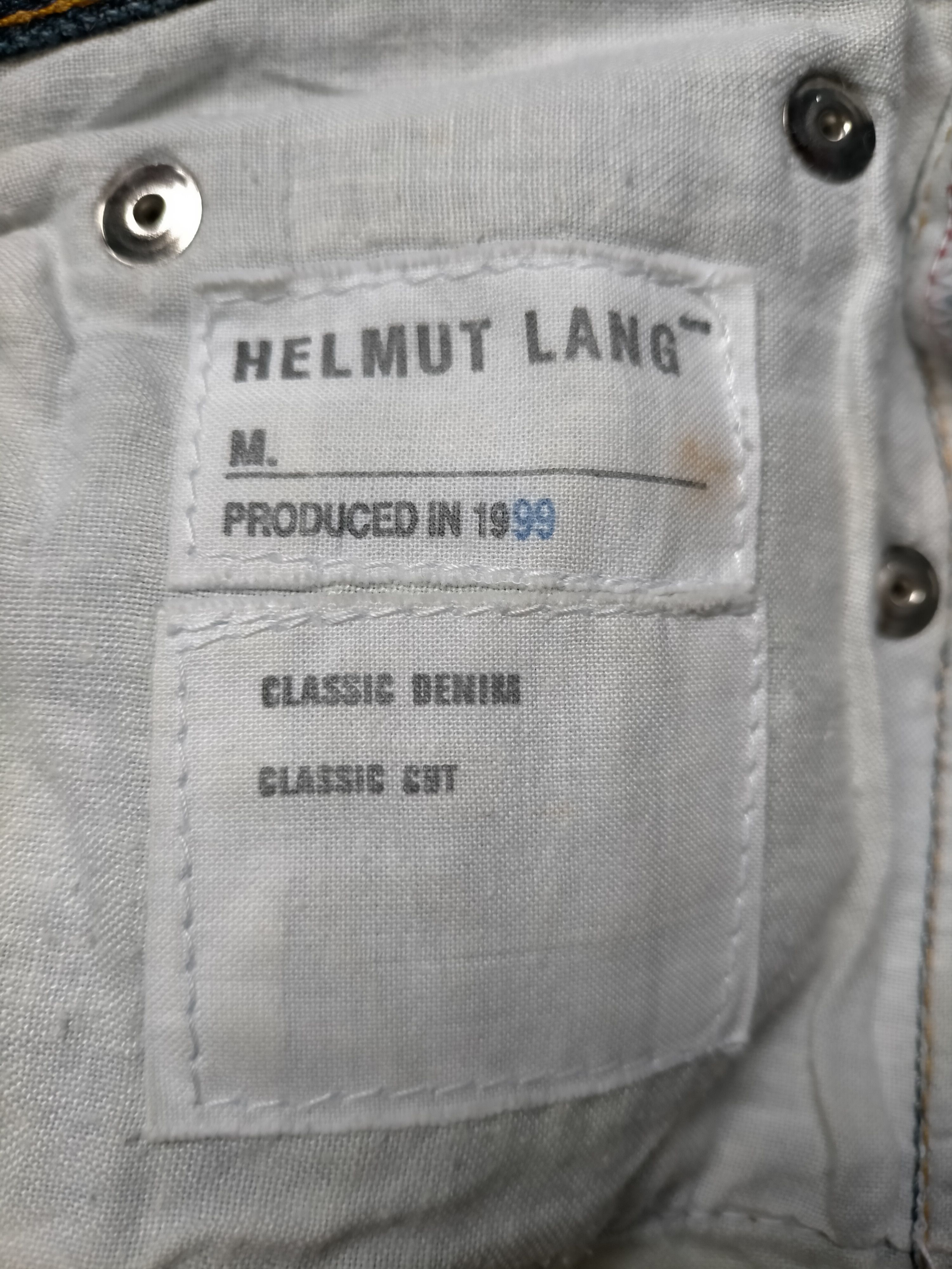 Helmut Lang Vintage 1999 Helmut Lang Classic Denim Size US 29 - 21 Thumbnail