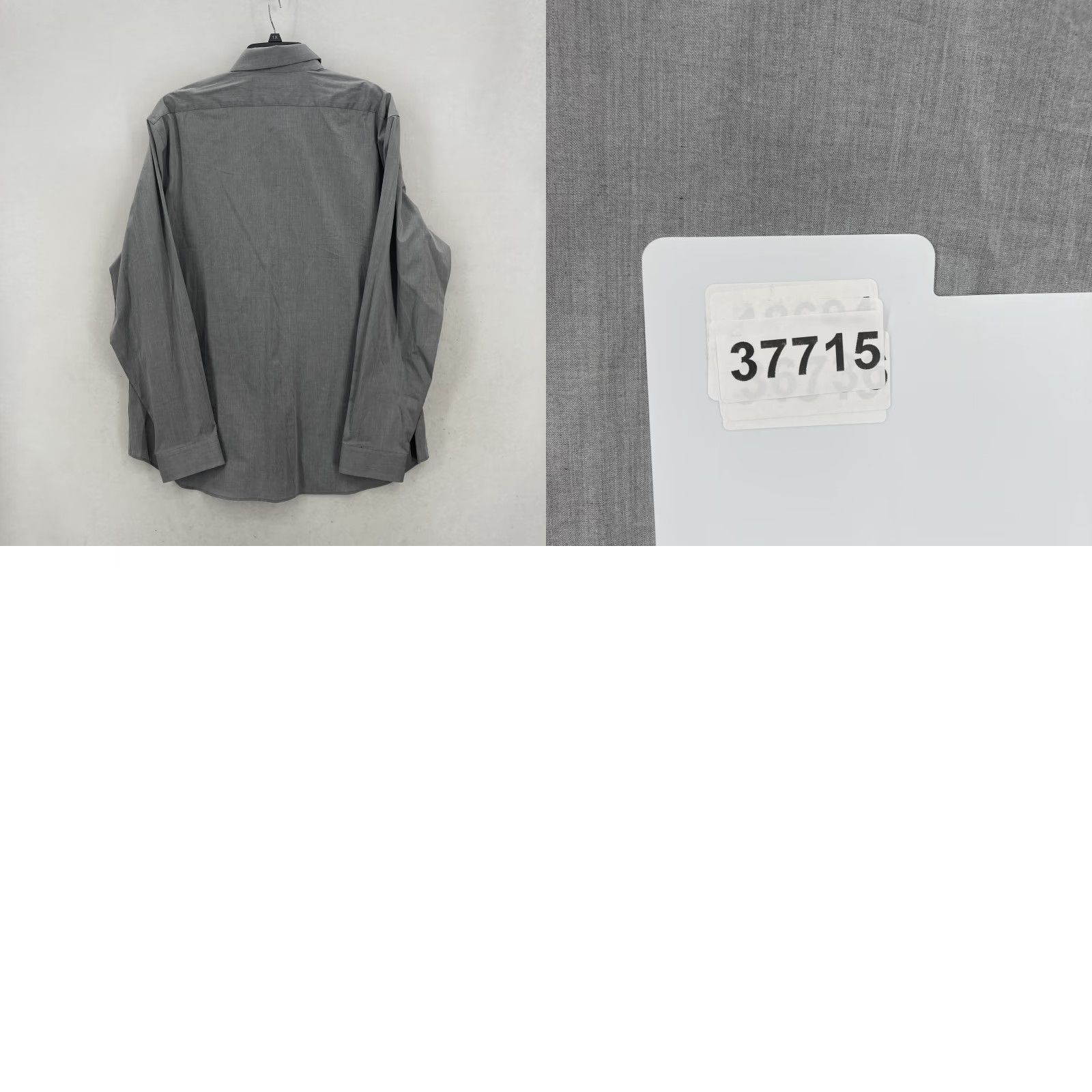 Express Express Mens Shirt 2XL Gray Dress Button Down Long Sleeve Office Casual Size US XXL / EU 58 / 5 - 8 Thumbnail