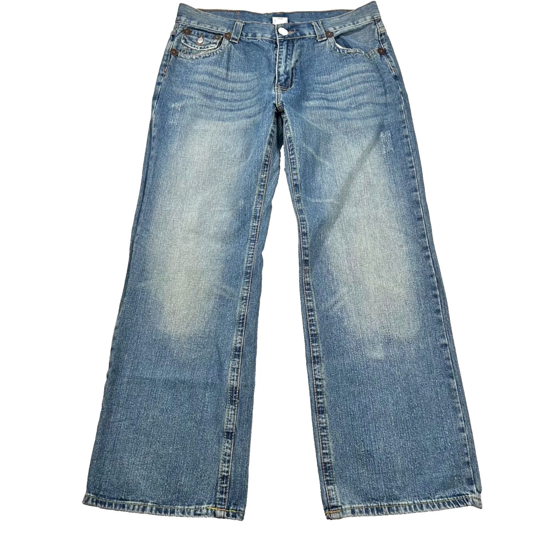 True Religion VINTAGE True Religion Jeans Mens 38x33 Joey Durga Goddess Embroider USA Y2K western Blue Size US 38 / EU 54 - 2 Thumbnail