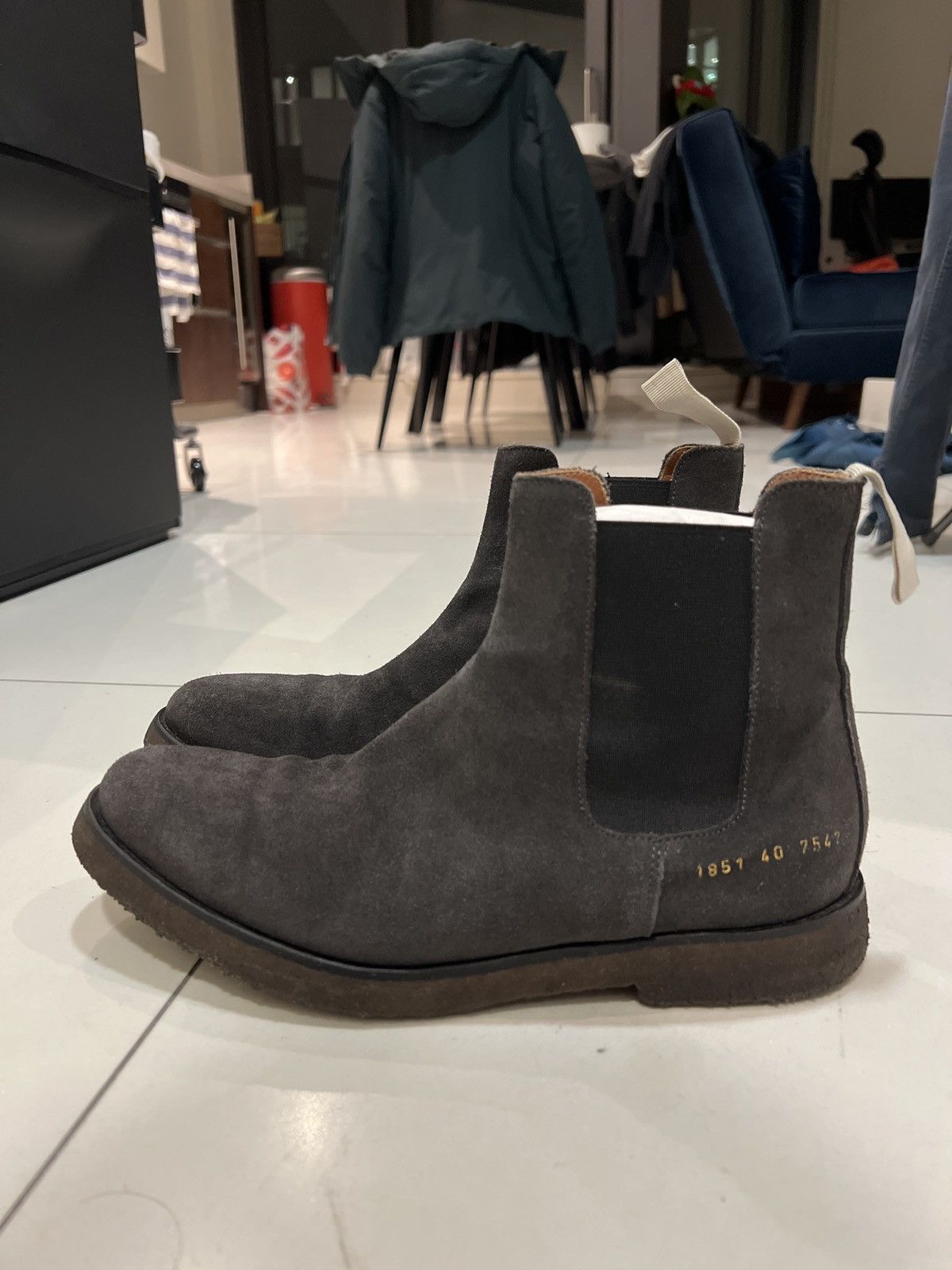 Common Projects Common Projects Suede Chelsea Boots Size US 8 / EU 41 - 1 Thumbnail