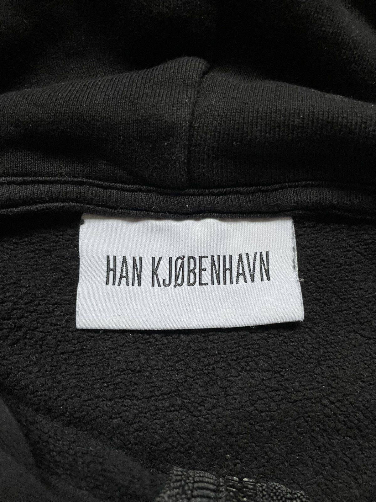 Designer × Han Kjobenhavn Hype Han Kjobenhavn Denmark Logo Zip Hoodie Black L Cotton Size US L / EU 52-54 / 3 - 10 Thumbnail