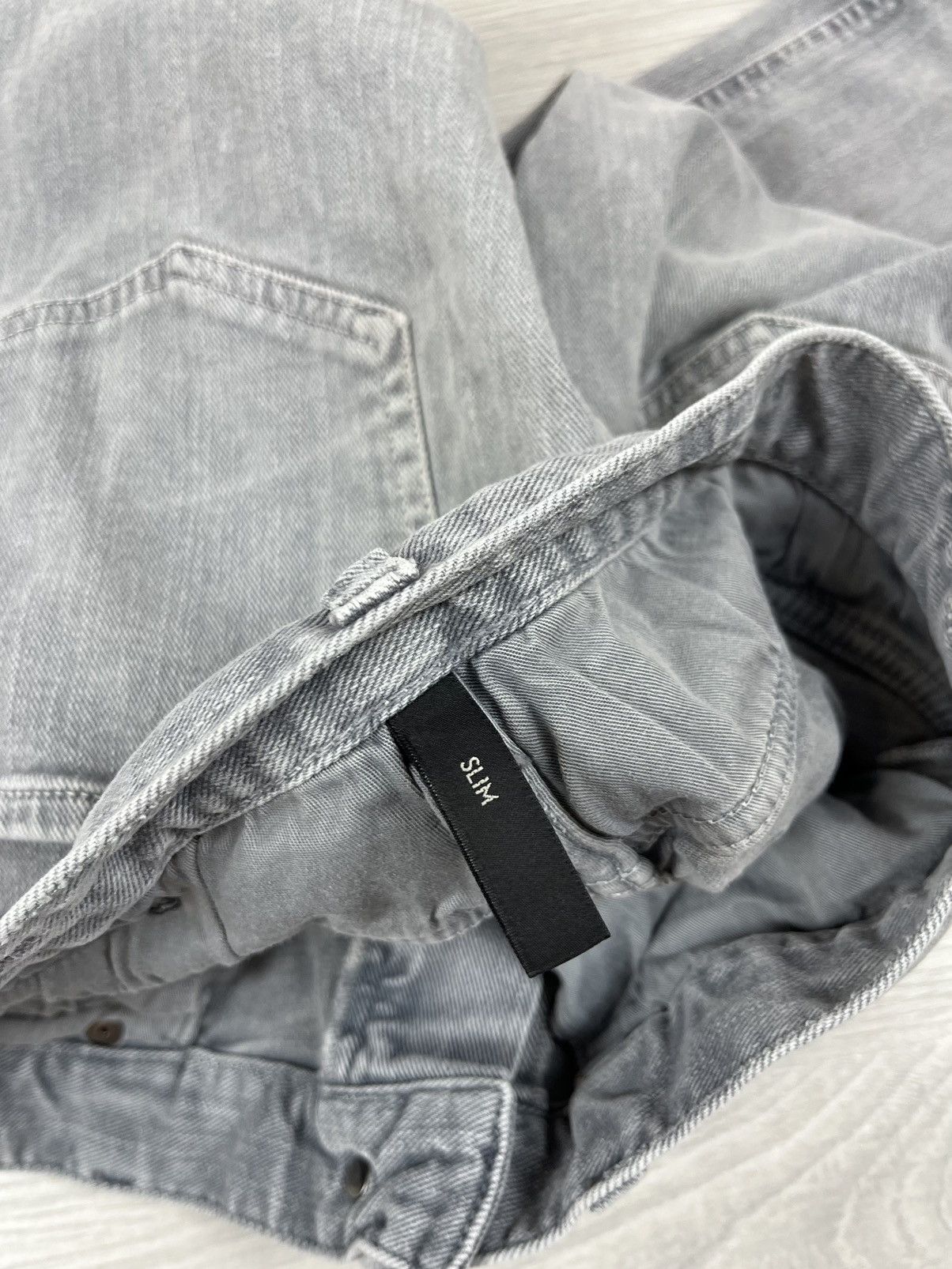 Z Zegna Z Zegna Luxury Grey Washed Denim Slim Pants 30 size Size US 30 / EU 46 - 13 Thumbnail