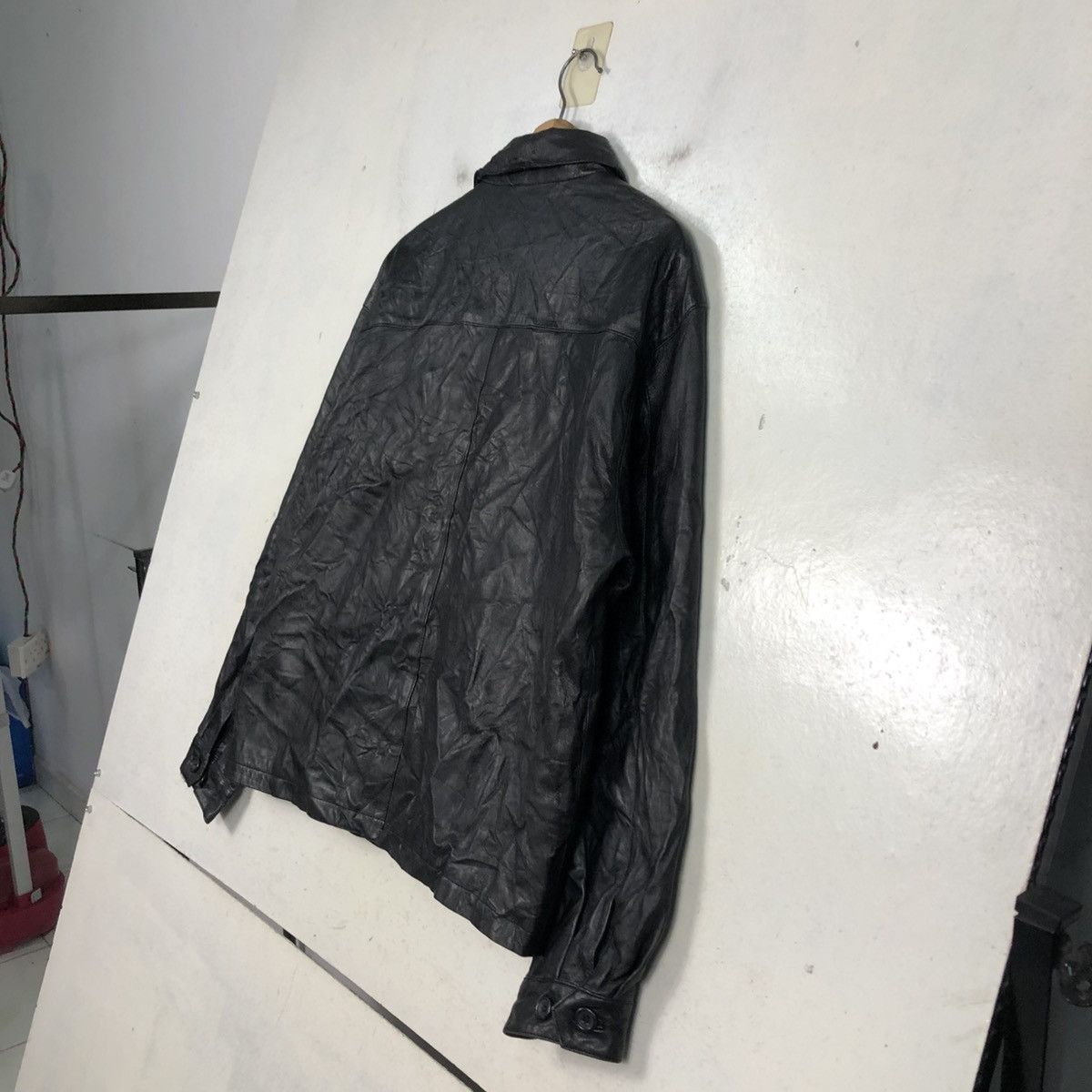 Japanese Brand 📌Vintage Biker Leather Jacket Suburban Issey Miyake Size US L / EU 52-54 / 3 - 12 Thumbnail