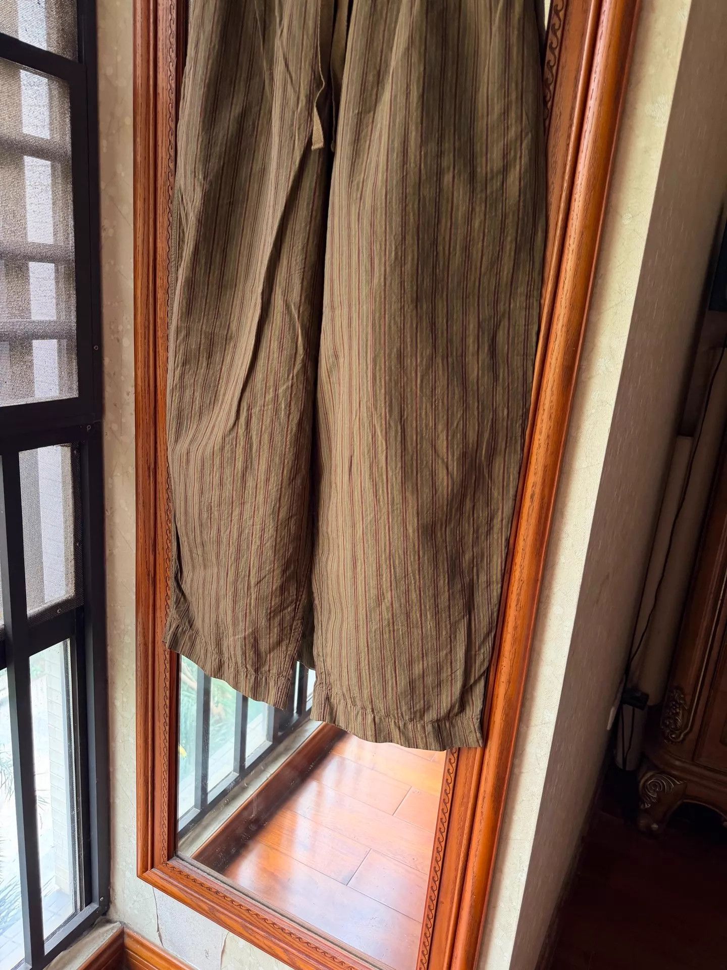 Other Jisifang new tagless linen-cotton chino subtle stripe art Size 26" / US 2 / IT 38 - 7 Thumbnail