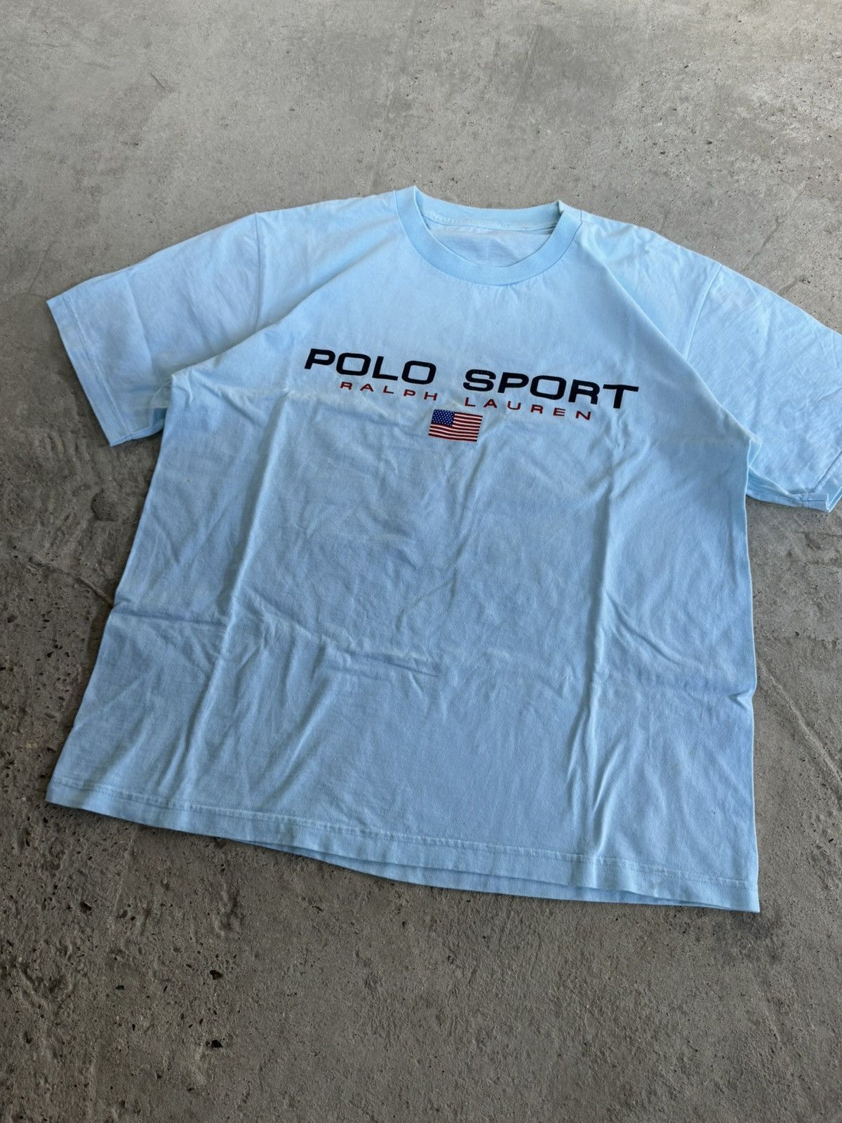 Polo Ralph Lauren VINTAGE POP CULTURE POLO SPORT BIG LOGO USA FLAG TSHIRT Size US XL / EU 56 / 4 - 4 Thumbnail