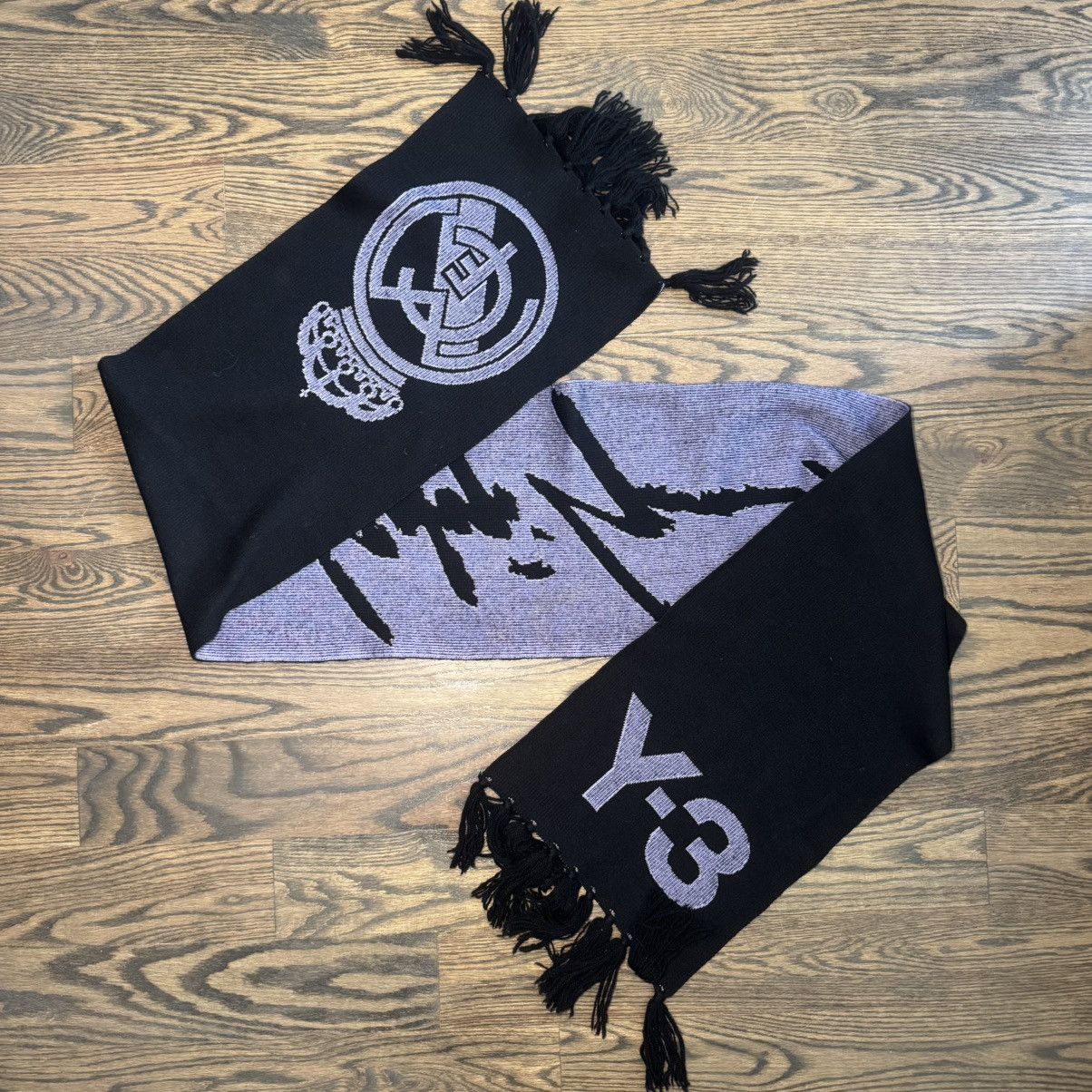 Yohji Yamamoto Reversible Yohji Yamamoto Y3 Wool Scarf Size ONE SIZE - 1 Thumbnail