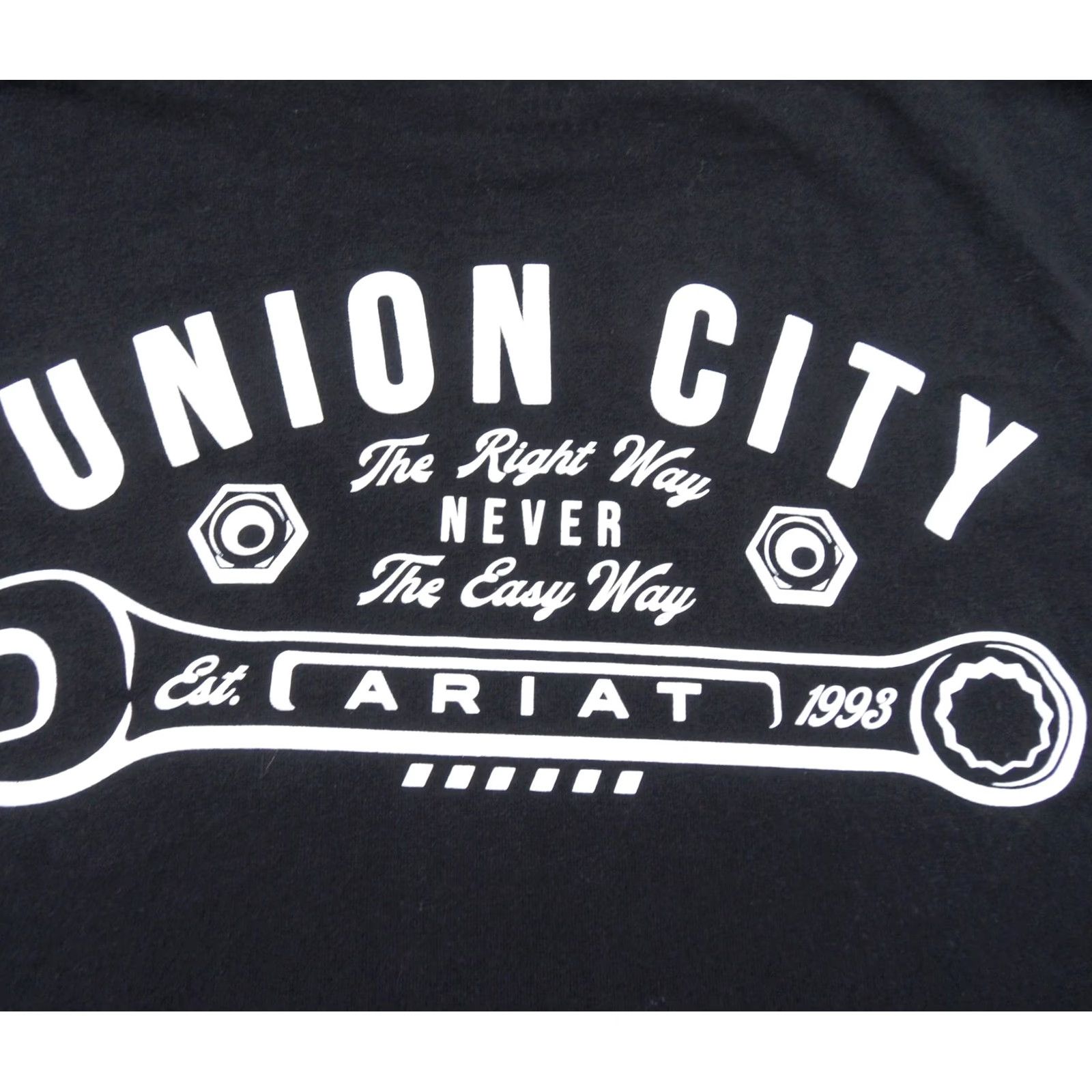 Ariat Ariat Shirt Mens Large Black Long Sleeve Pocket Tee Rebar Workwear Union City Size US L / EU 52-54 / 3 - 7 Thumbnail