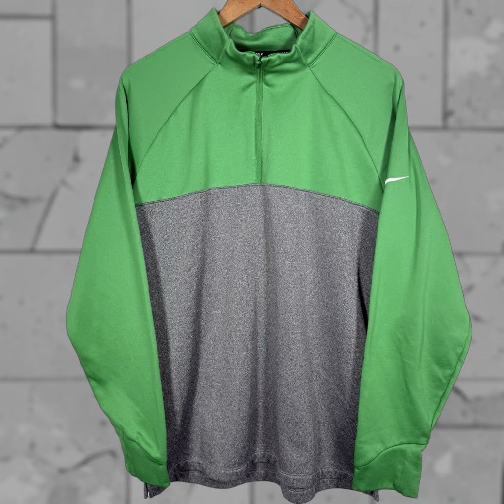 Nike Nike Golf Green Half Zip Pullover Mens Size L Size US L / EU 52-54 / 3 - 1 Thumbnail