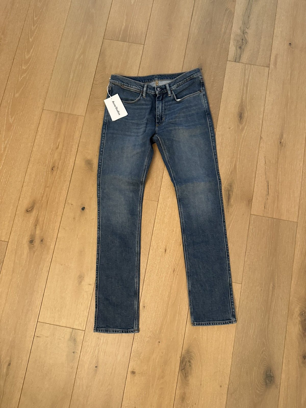 Acne Studios Acne Studios Max Mid Blue Skinny Jeans Size US 31 - 1 Thumbnail