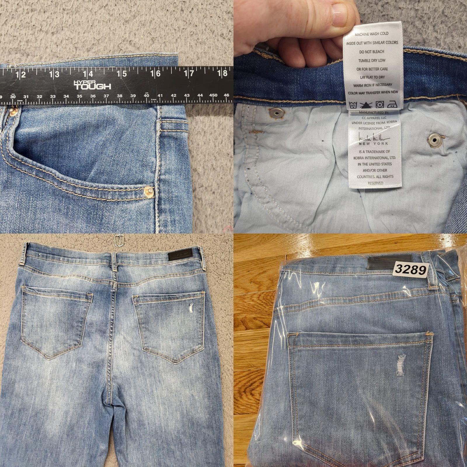 Nicole Miller Nicole Miller Jeans Women Size 12 Soho High Rise Ankle Skinny Crop Blue Denim Size 34" / US 12 / IT 48 - 8 Thumbnail