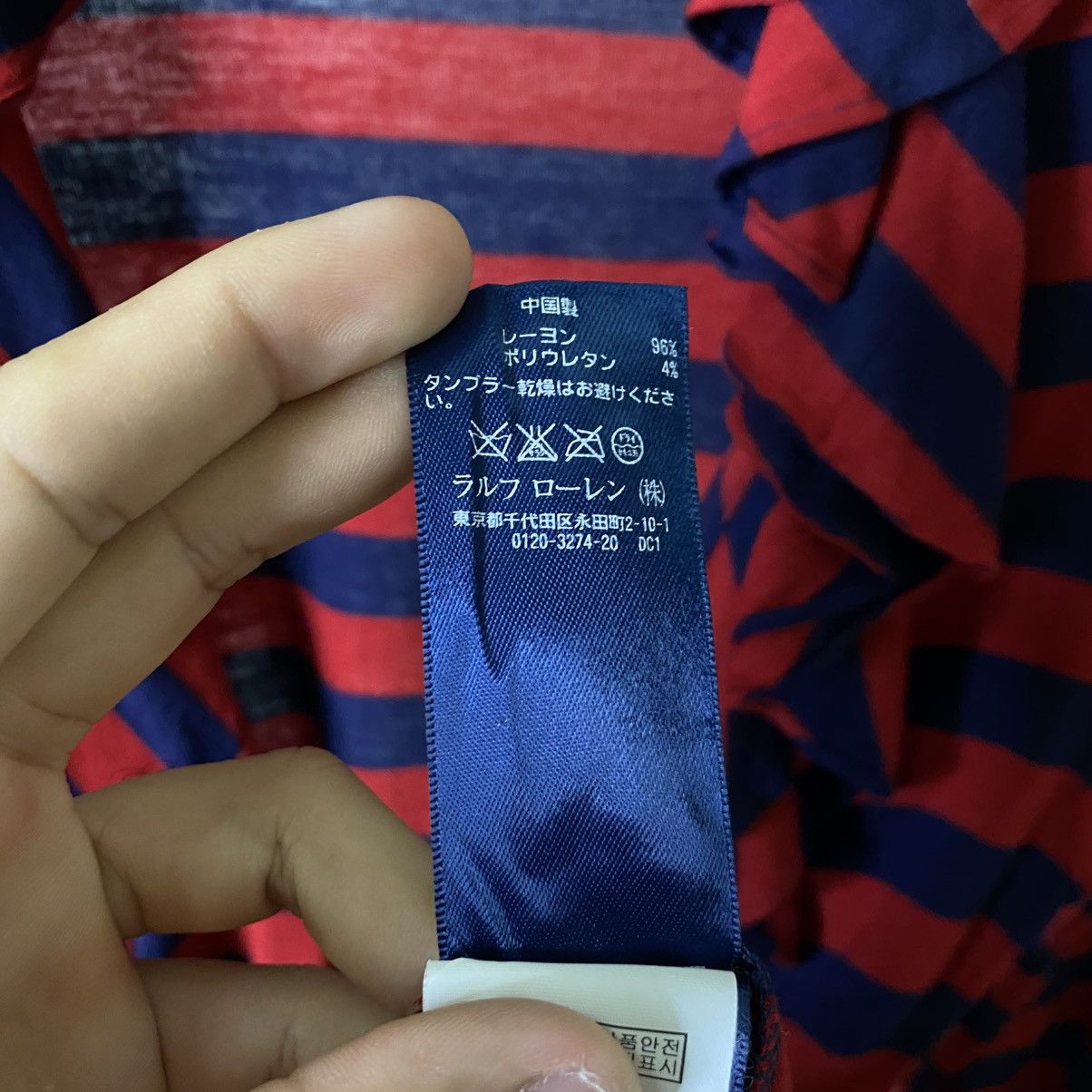 Ralph Lauren Ralph Lauren Sport Navy Red Striped Ruffle Front LS Tee Size S / US 4 / IT 40 - 5 Thumbnail