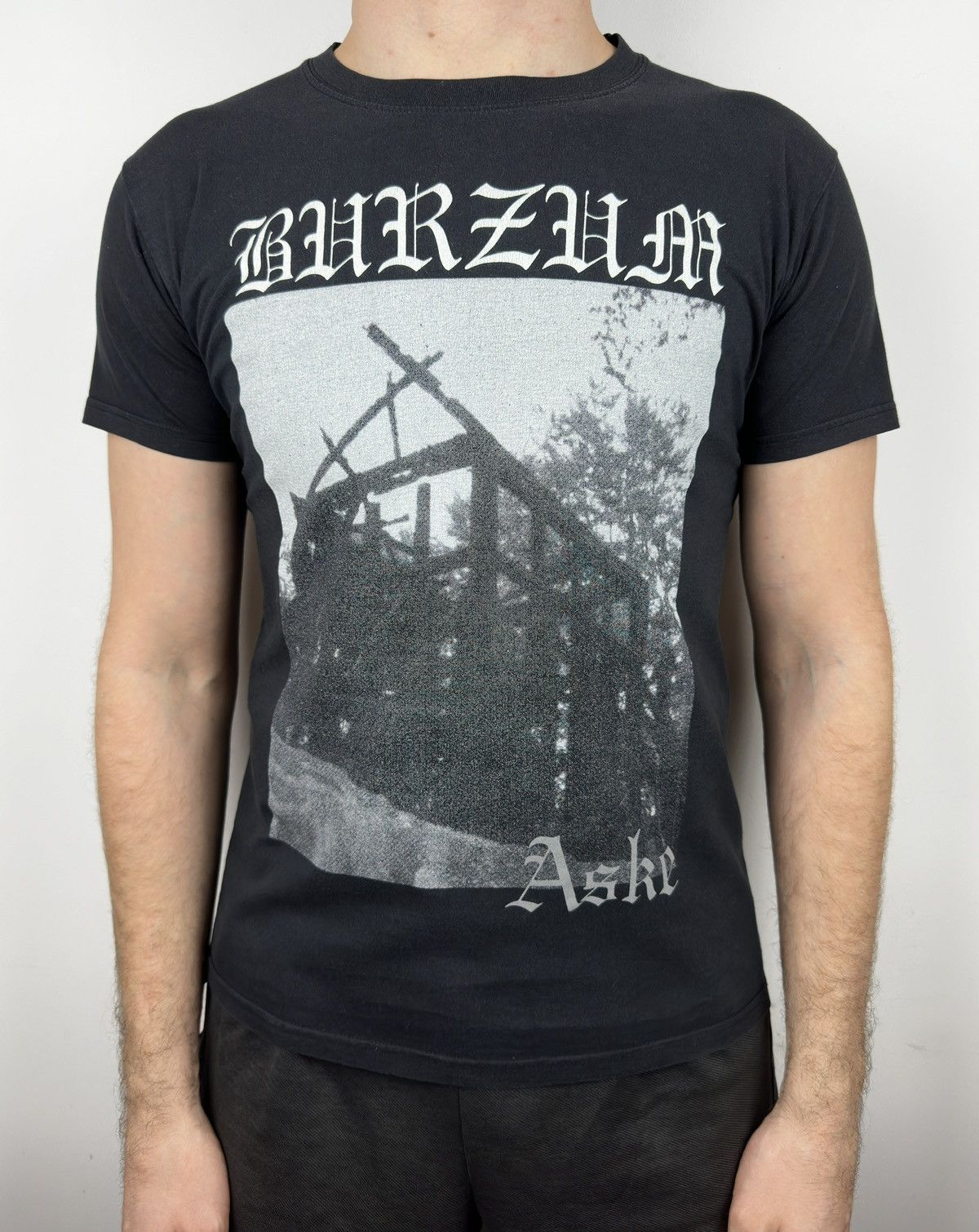 Band Tees Burzum Aske Black Metal Graphic T Shirt Tee Size US M / EU 48-50 / 2 - 6 Thumbnail