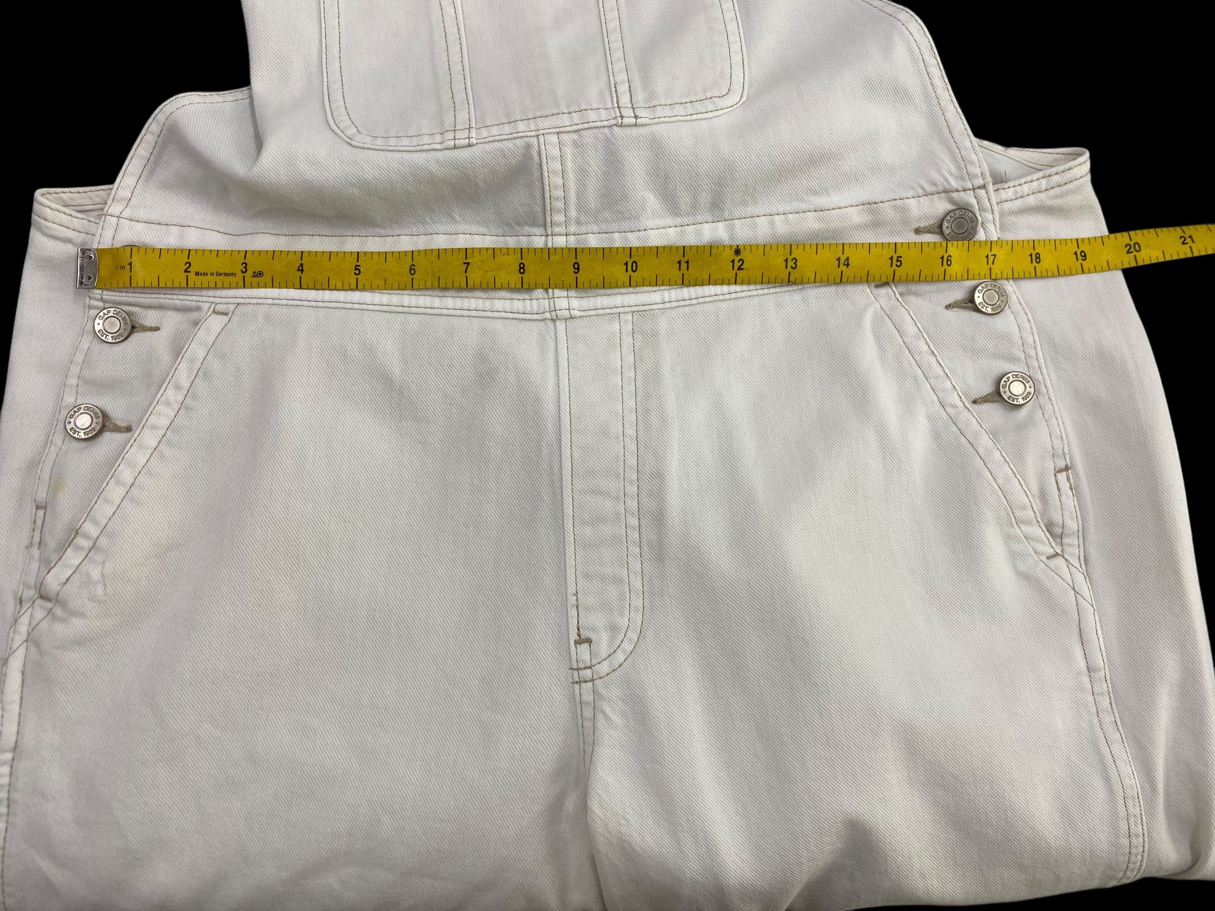Big John × Vintage Gap Carpenter Light Wash Baker Pocket Bib Overalls Size US 34 / EU 50 - 11 Thumbnail