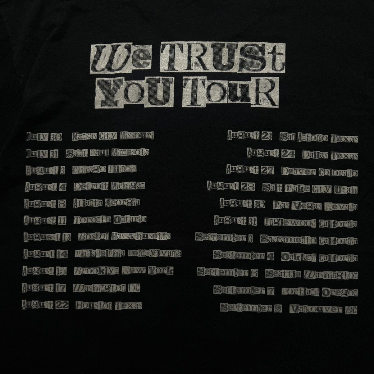 Metro Boomin FUTURE & METRO BOOMIN “ WE TRUST YOU TOUR 2024 “ MERCH Size US M / EU 48-50 / 2 - 6 Thumbnail