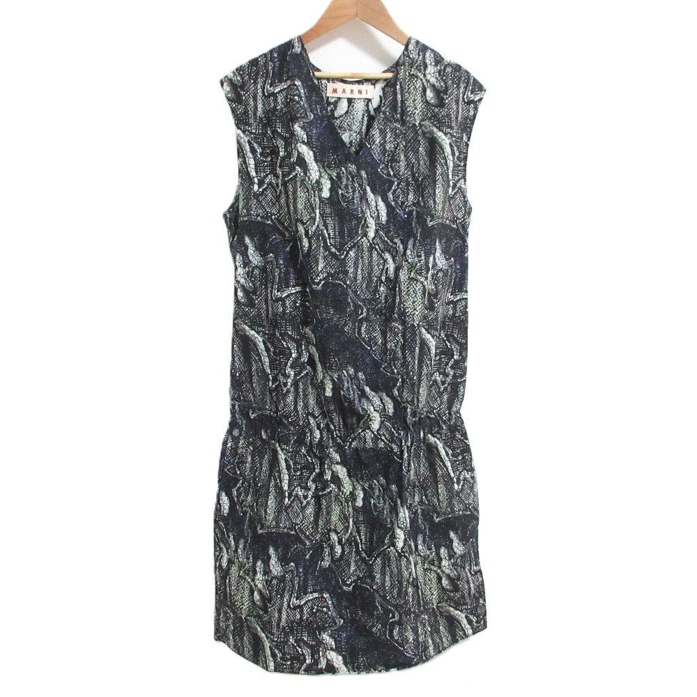 Marni Marni Python Sleeveless V-Neck Dress Others Dresses DUTY FREE for USA