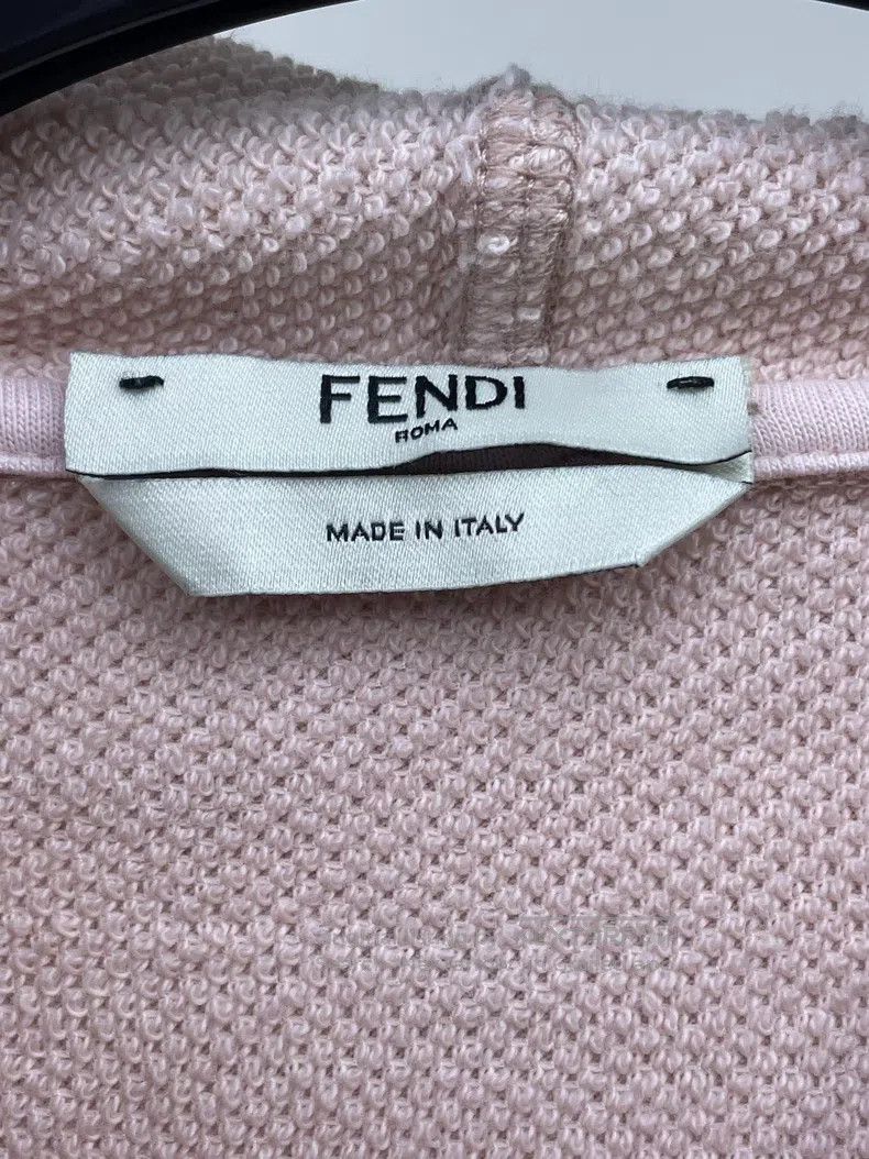 Fendi Fendi Pink Hooded Drawstring Sweatshirt Size S / US 4 / IT 40 - 6 Thumbnail