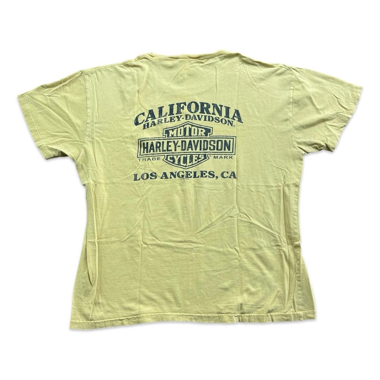Designer Harley Davidson Los Angeles Yellow Pocket Tee Size US XL / EU 56 / 4 - 2 Thumbnail