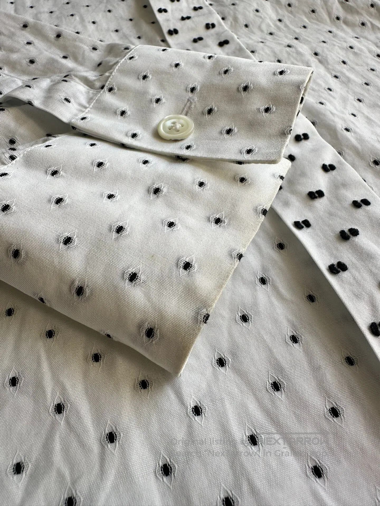 Ann Demeulemeester ANN DEMEULEMEESTER Embroidered polka-dot shirt| Size US L / EU 52-54 / 3 - 3 Thumbnail