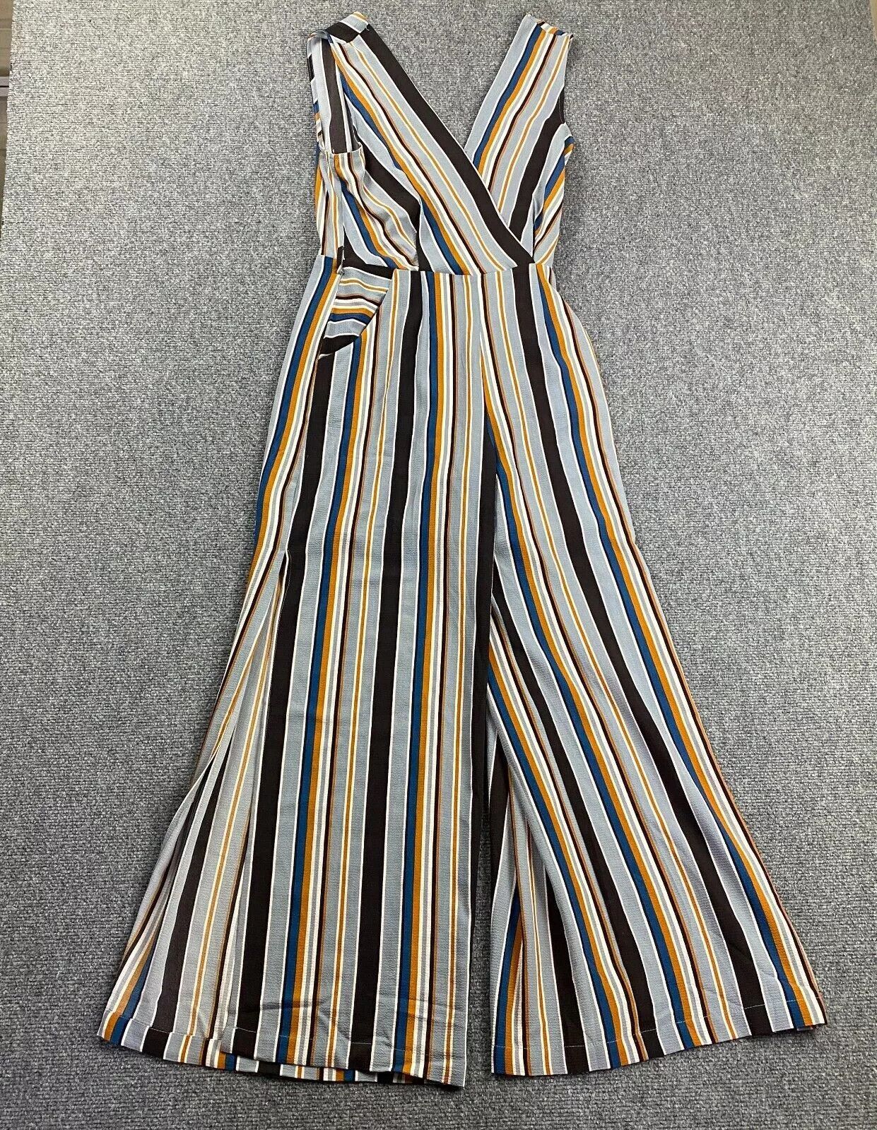 Other Monteau Jumpsuit Women's Medium Striped Sleeveless Size 34" / US 12 / IT 48 - 1 Thumbnail