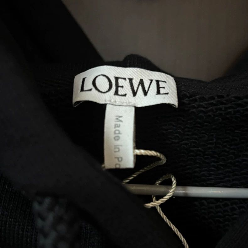 Loewe Loewe FW22 solid color Logo label drawstring hooded sweate Size US S / EU 44-46 / 1 - 2 Thumbnail