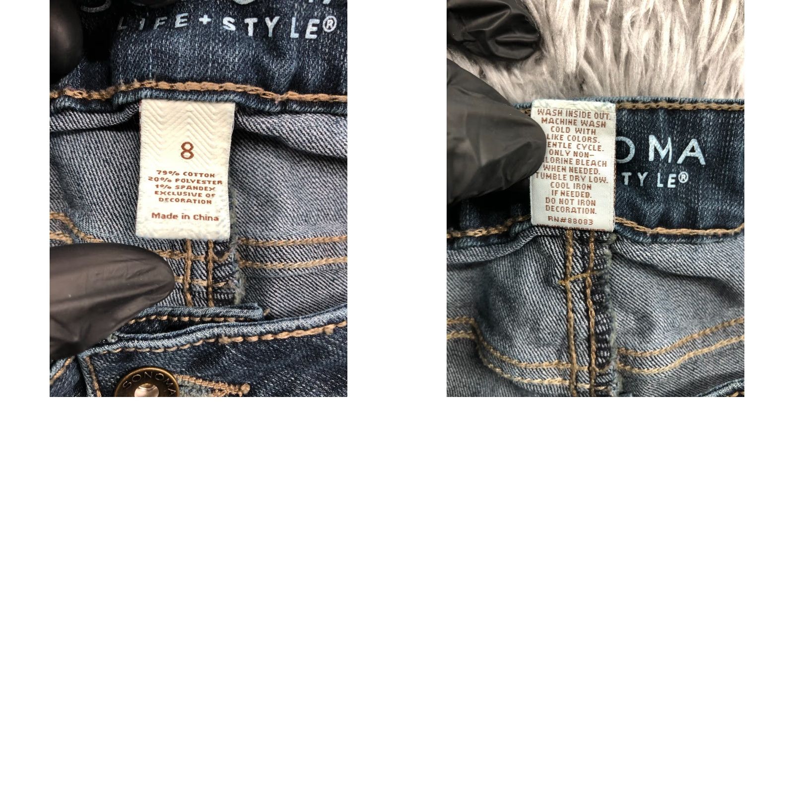 Vintage Sonoma Jeans Main Rise Demi Boot Women Size 8 Medium Wash Blue Fashion Denim 5-Pocket Regular Fit Womens Shoes? Size 30" / US 8 / IT 44 - 9 Thumbnail
