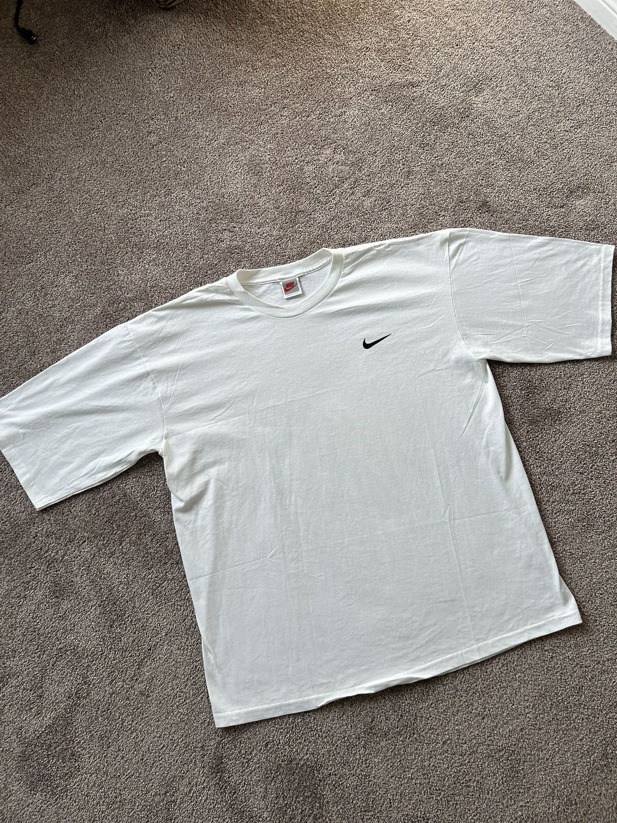 Nike × Vintage Vintage 90s Nike Check Tee Size US XL / EU 56 / 4 - 2 Thumbnail